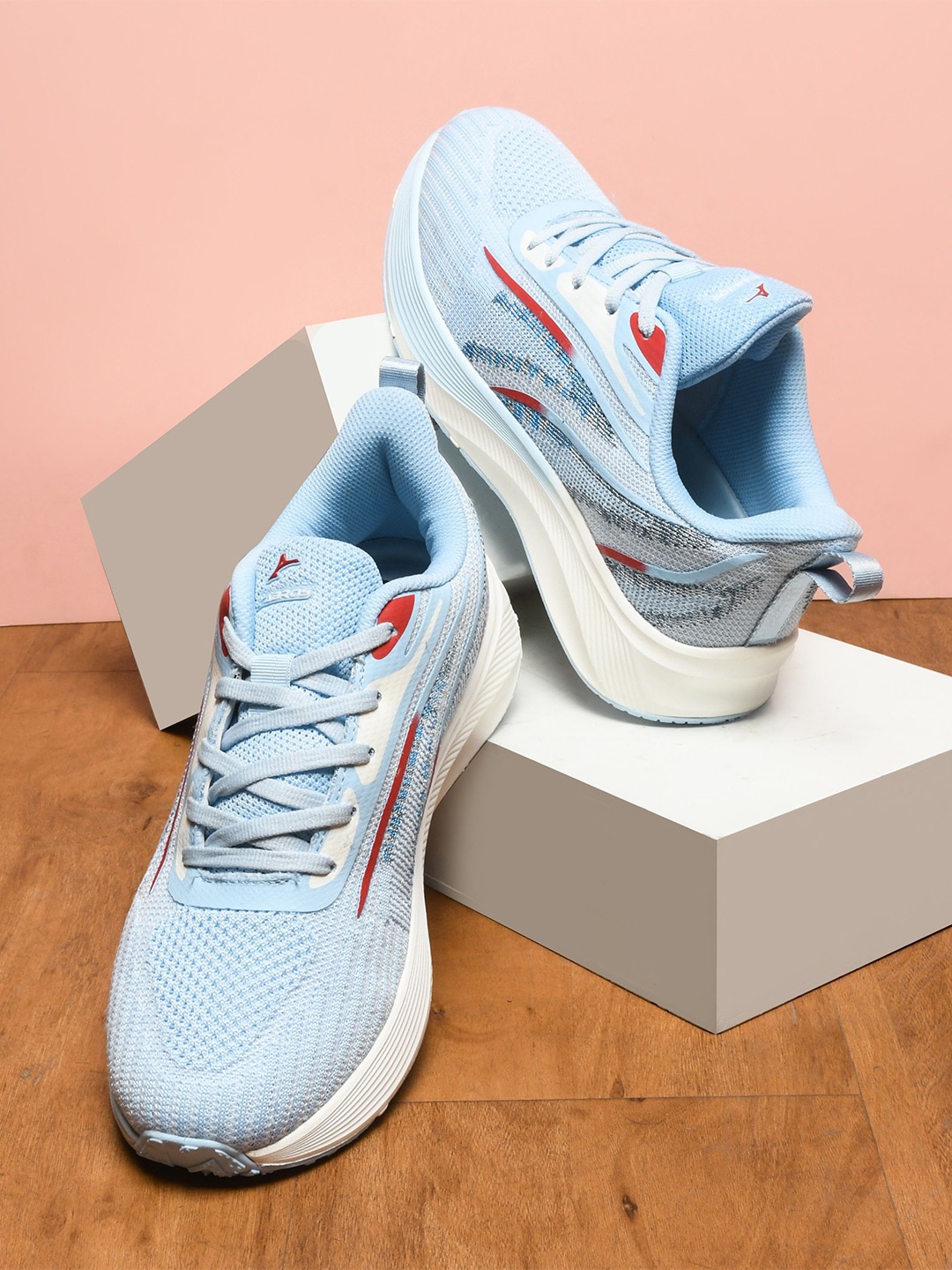 

ABROS Men Mesh Marking Running Shoes ASSG1389-ICE BLUE/OFFWHITE