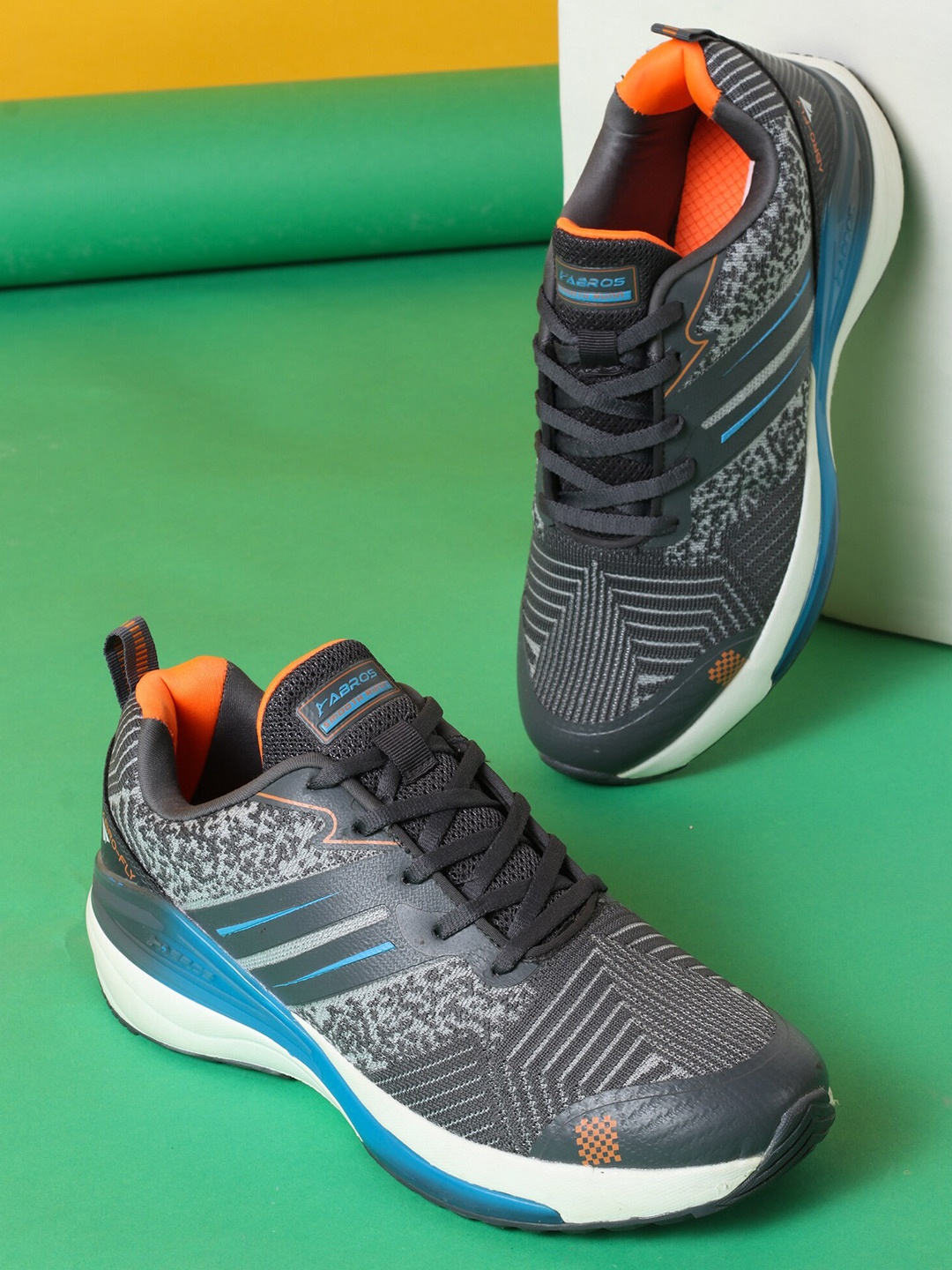 

ABROS Men Mesh Running Shoes, Grey