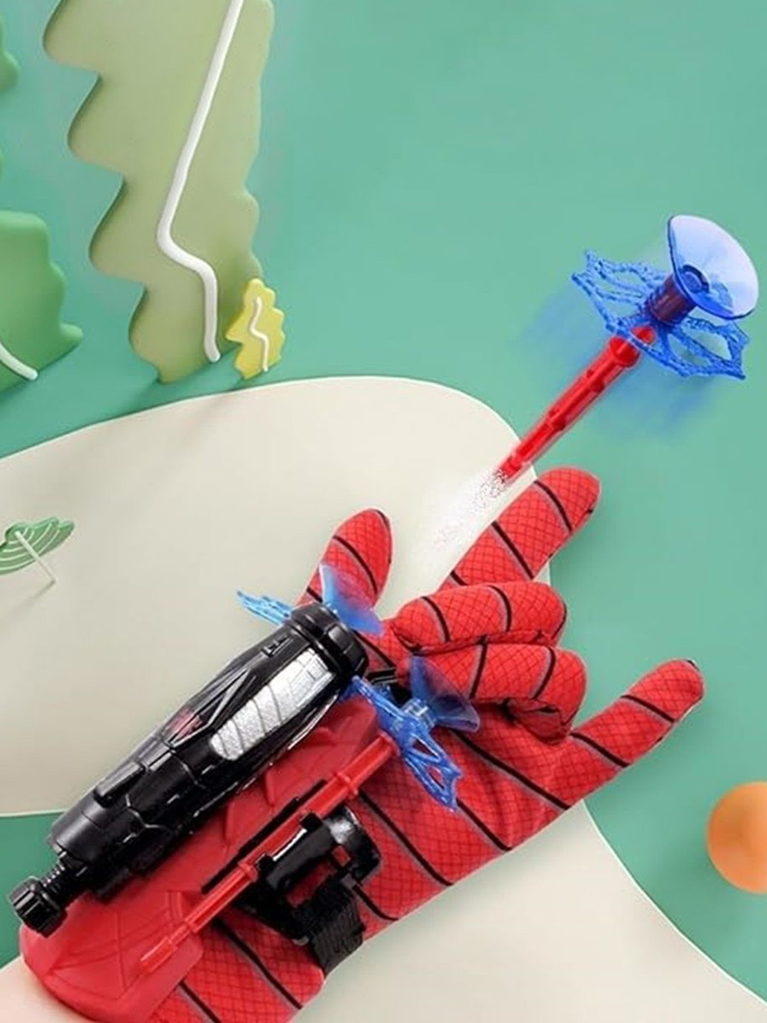 

OPINA BPA Free Spider Web Shooters Toy Figure, Black