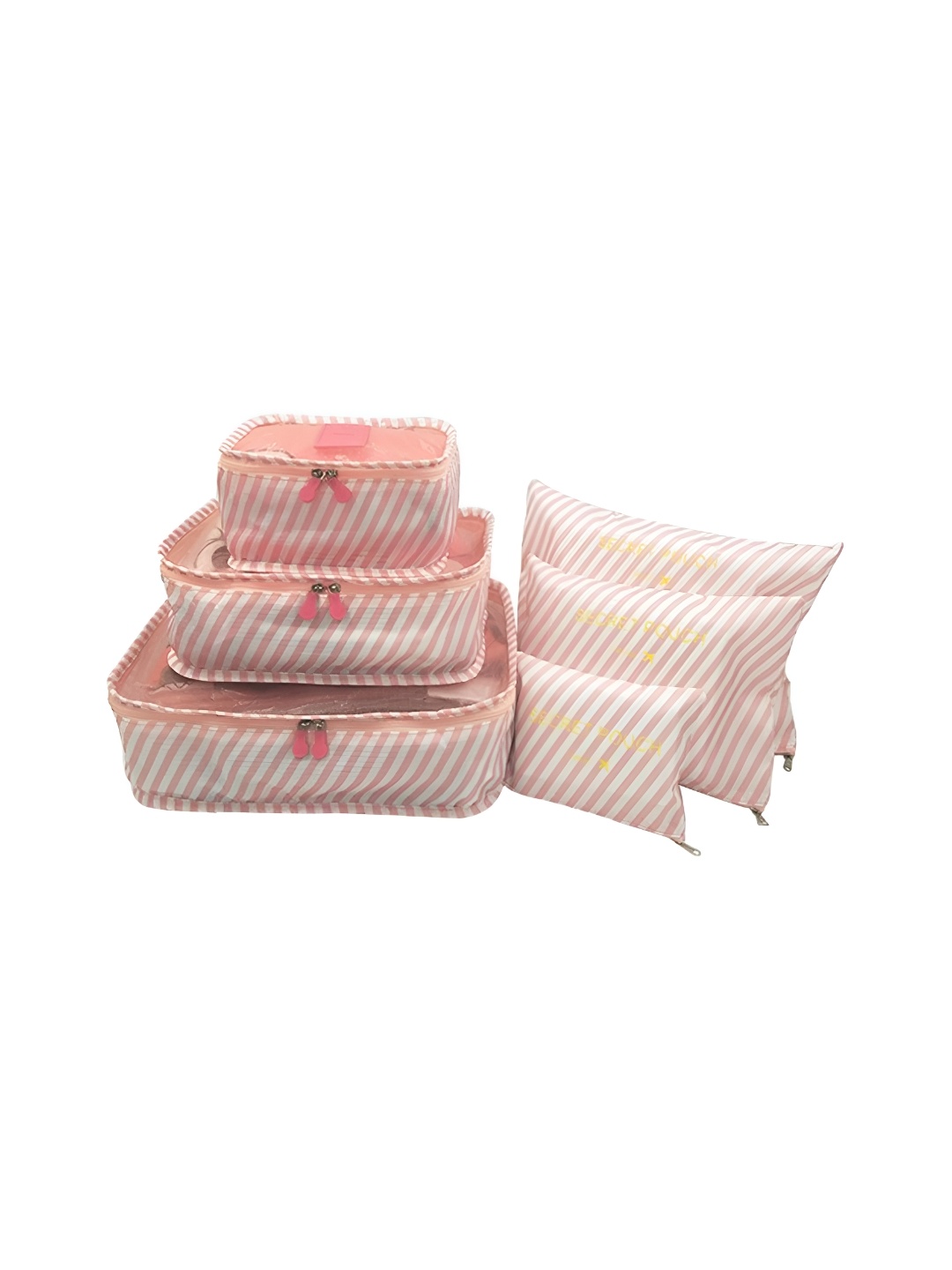 

NeonateCare Pink & White 6 Pieces Regular Multi-Utility Organiser Organisers