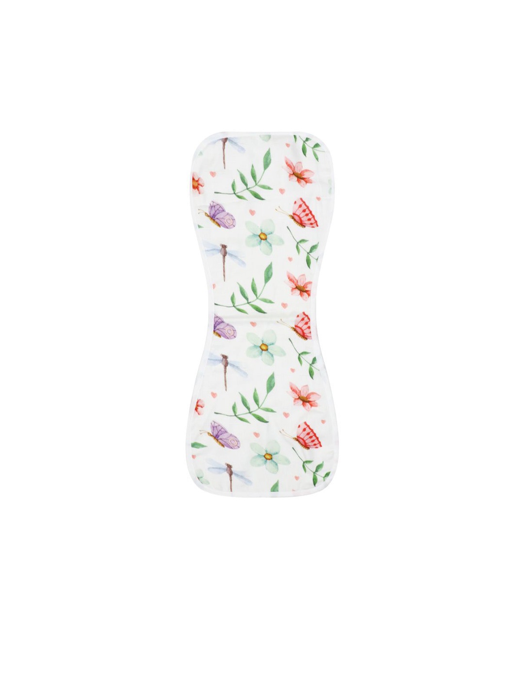 

A Toddler Thing Infants Printed Cotton Feeding Bib, White