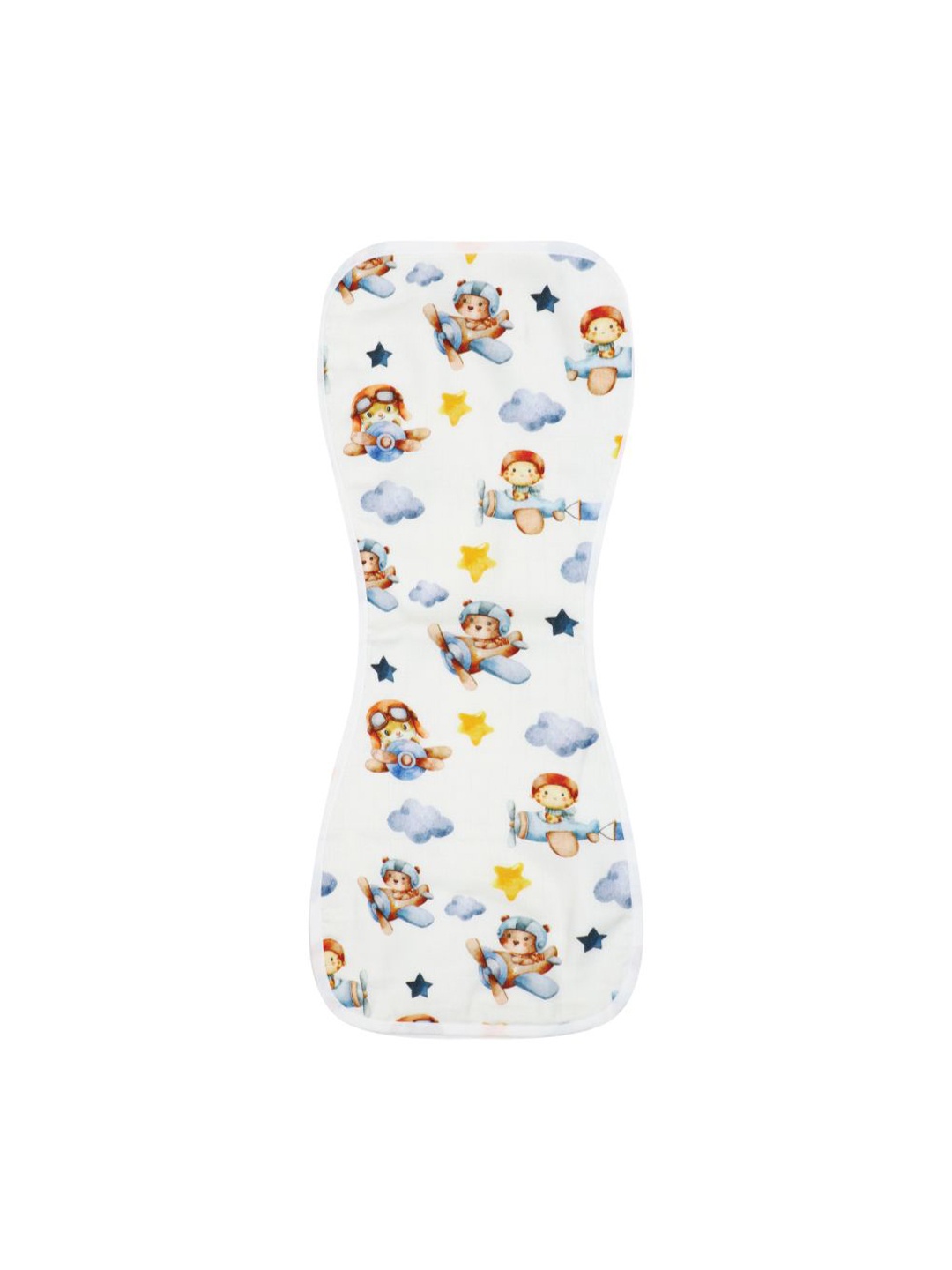 

A Toddler Thing Infants Printed Bibs, White