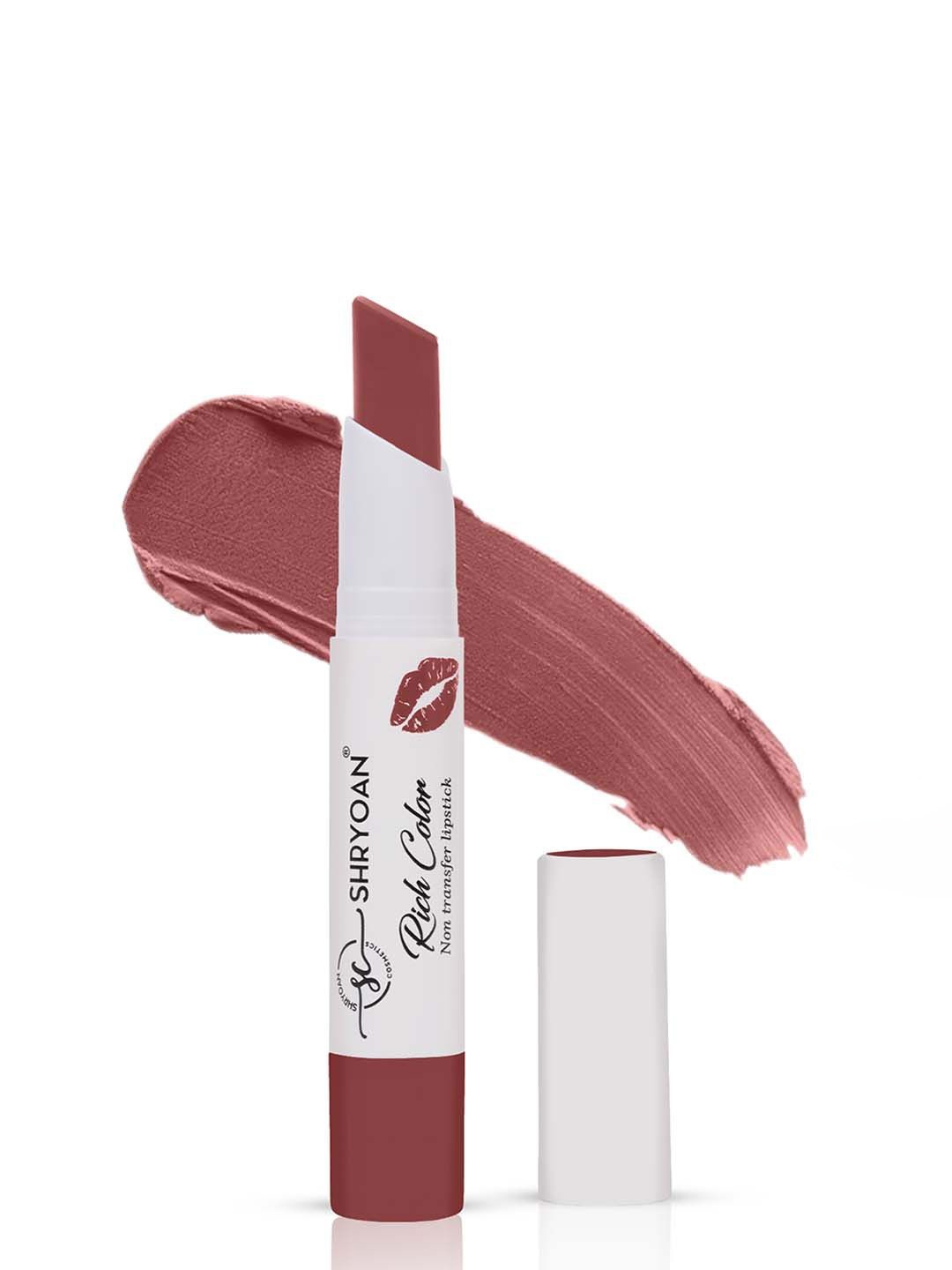 

SHRYOAN Rich Color Non-Transfer Waterproof Matte Finish Lipstick-3.2gm - Creamsicle-04, Pink