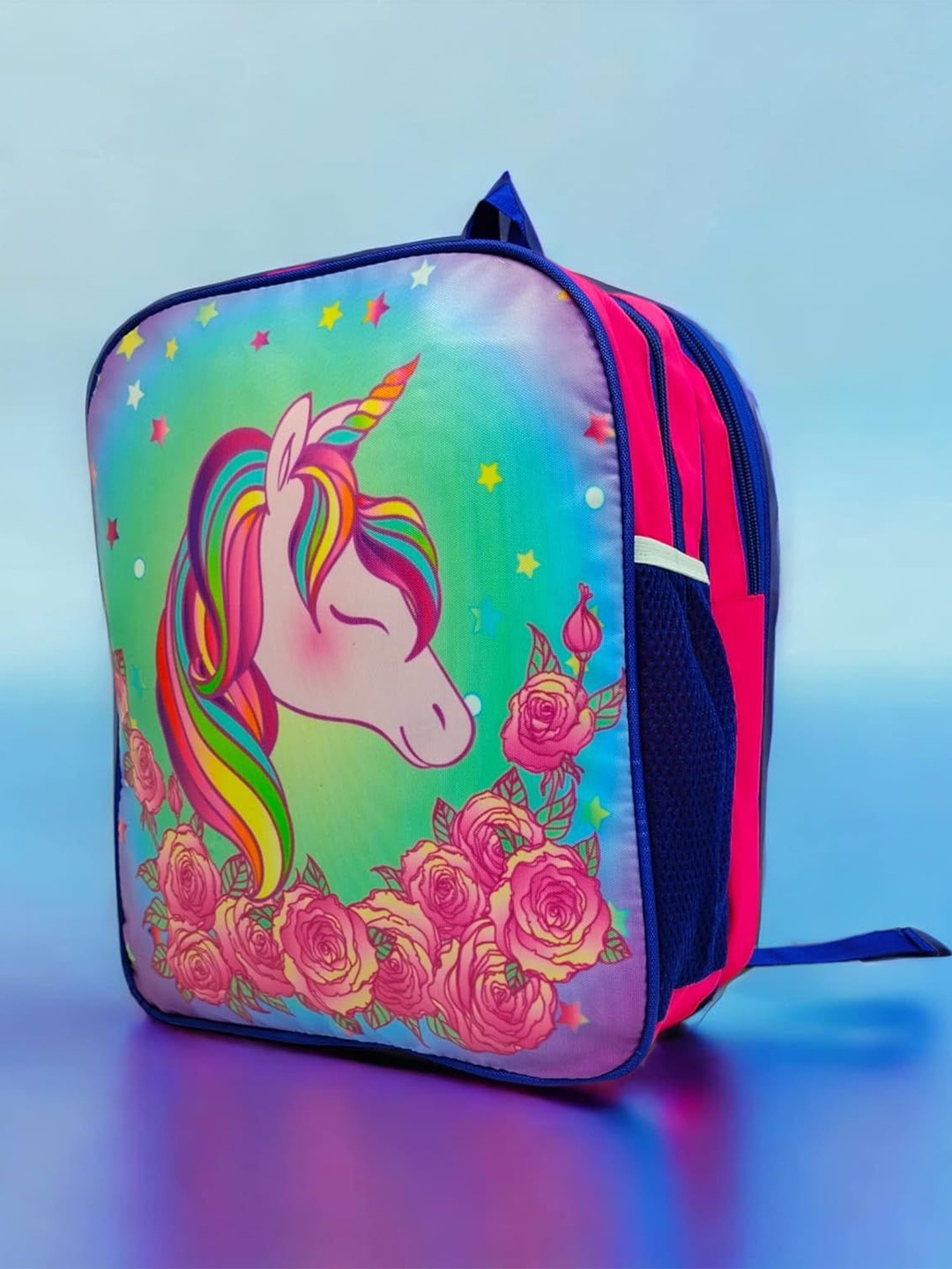 

ANNA CREATIONS Kids-Unisex Graphic Backpack, Pink