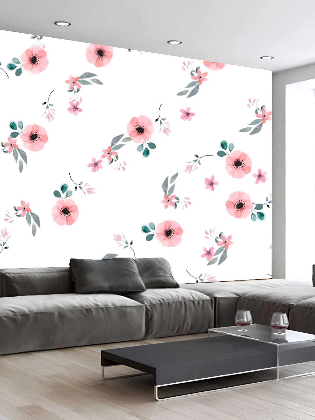 

Aura White & Pink 3D Printed Self Adhesive Wall Sticker