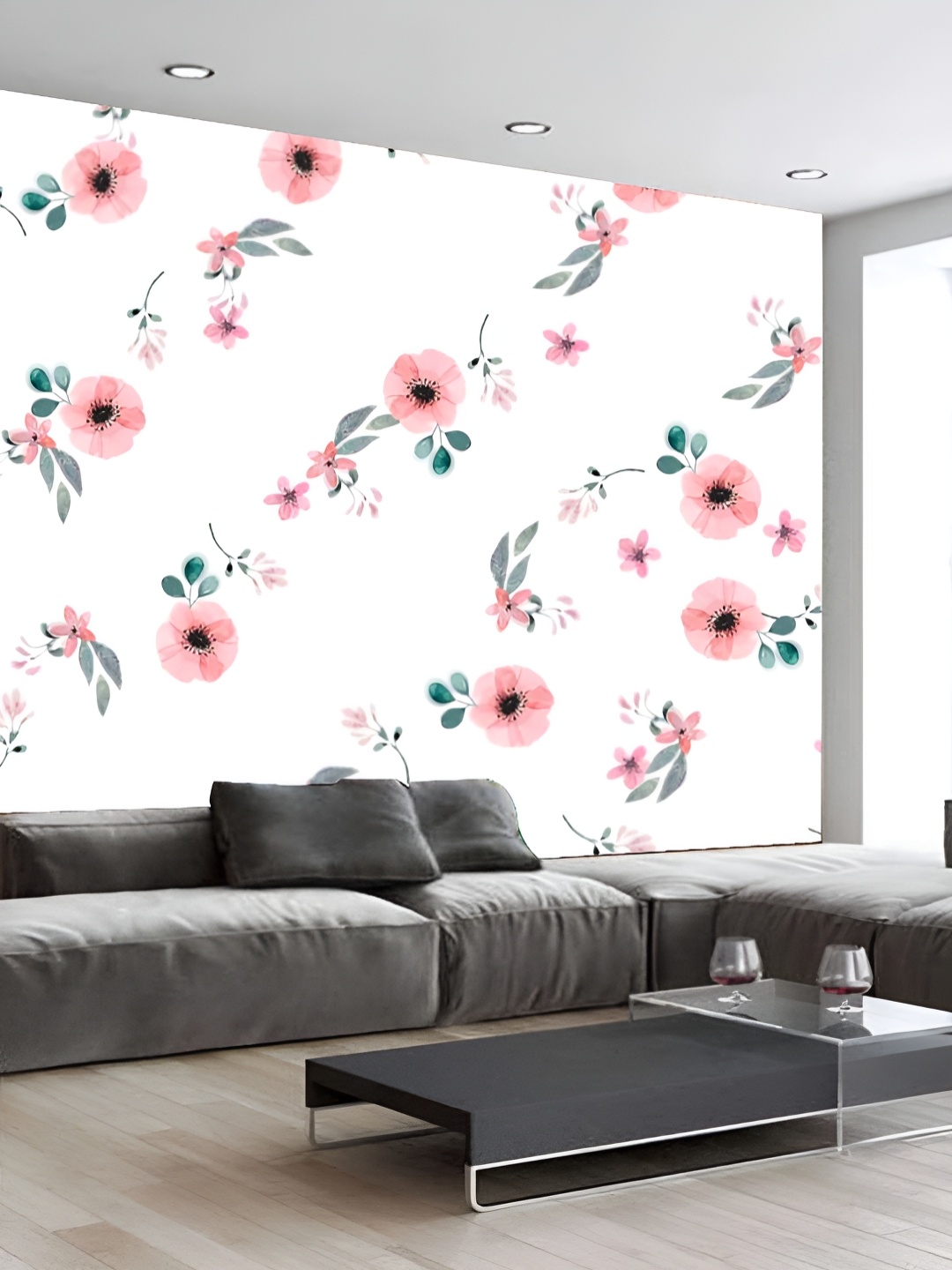

Aura White & Pink 3D Printed Self Adhesive Wall Sticker