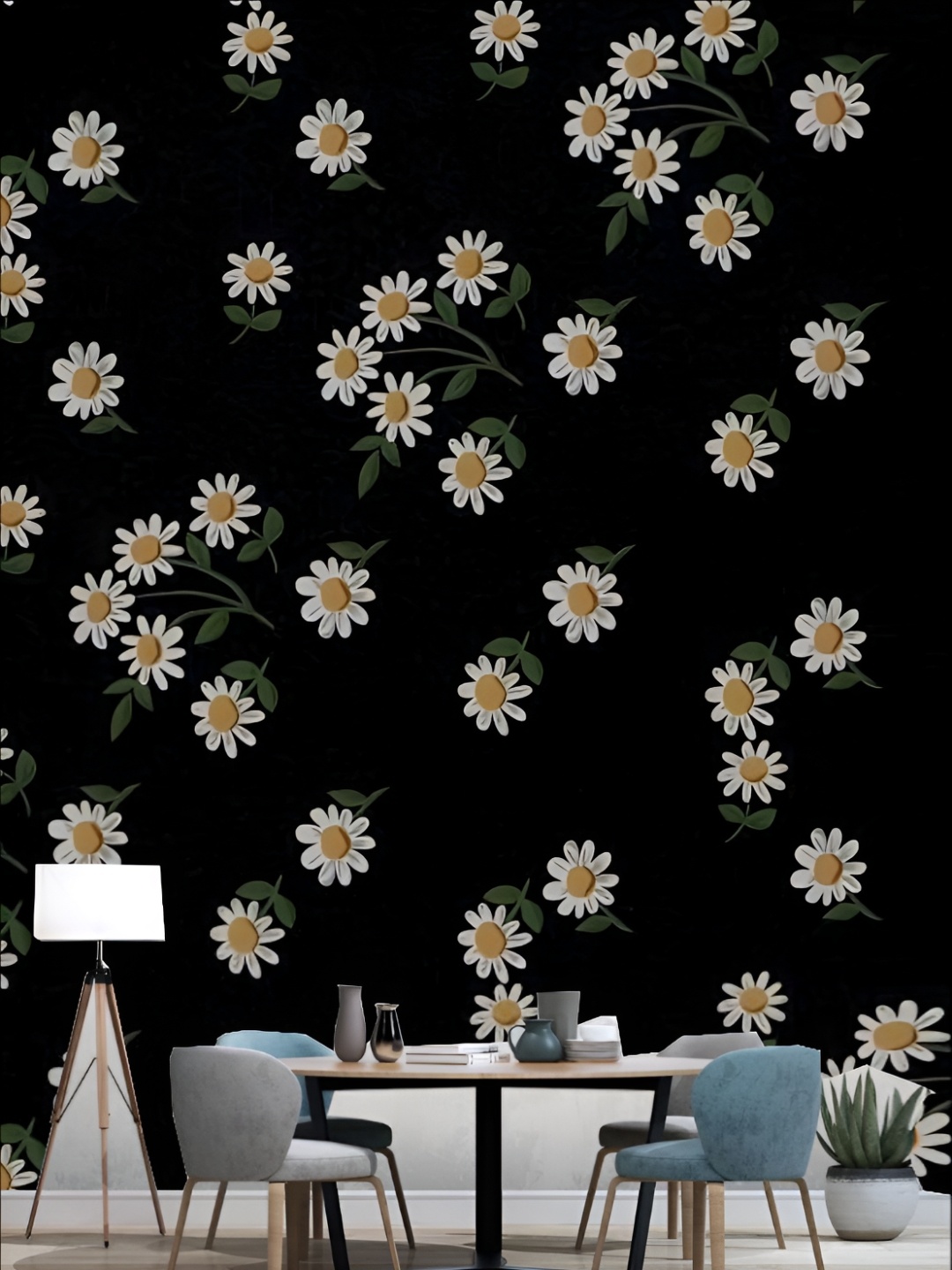 

Aura Black & White 3D Printed Self Adhesive Wall Sticker