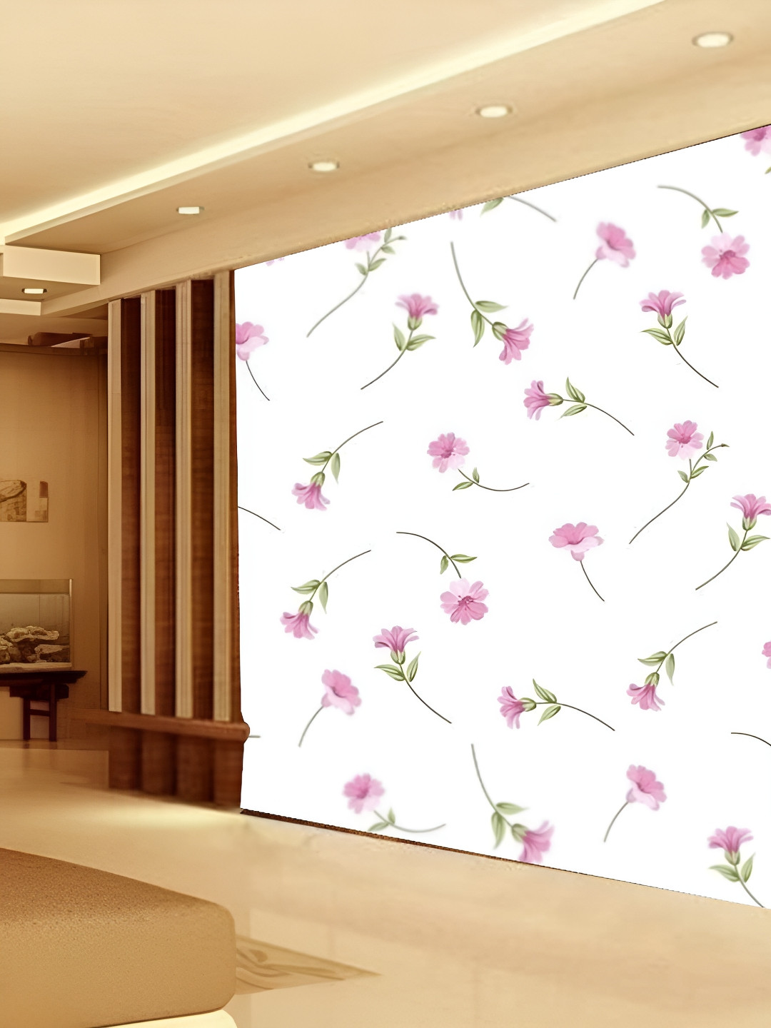 

Aura White & Pink 3D Printed Self-Adhesive Wall Sicker