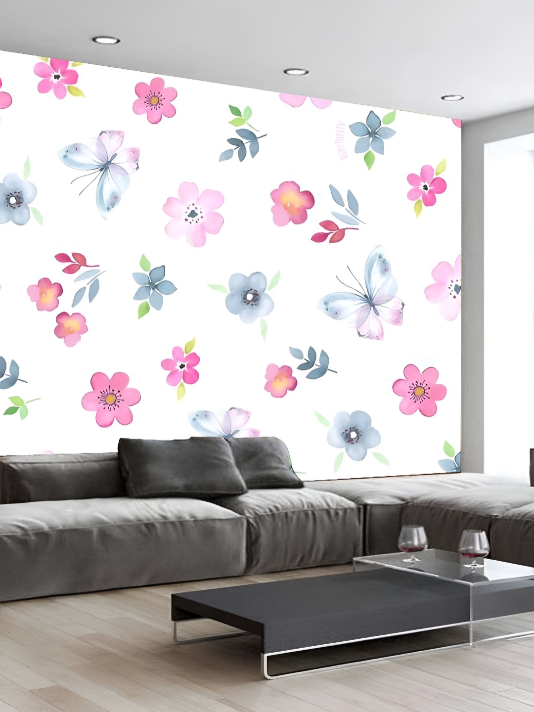 

Aura White & Pink 3D Printed Self-Adhesive Wall Sticker