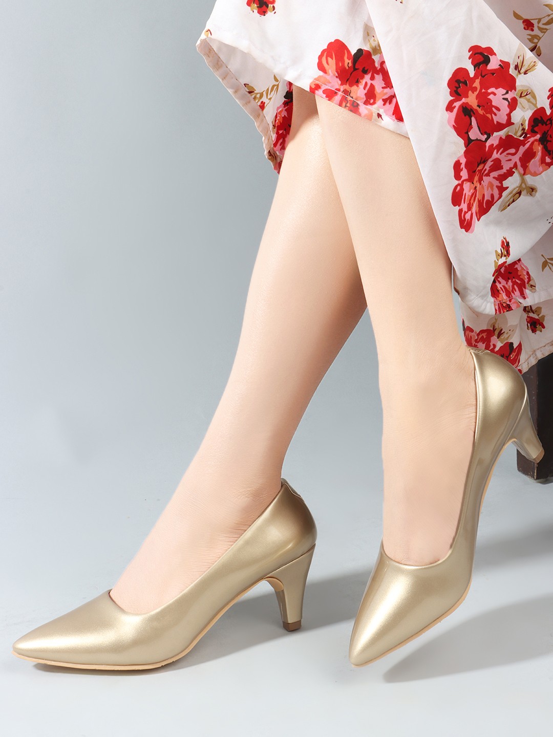 

Denill Kitten Pumps, Gold