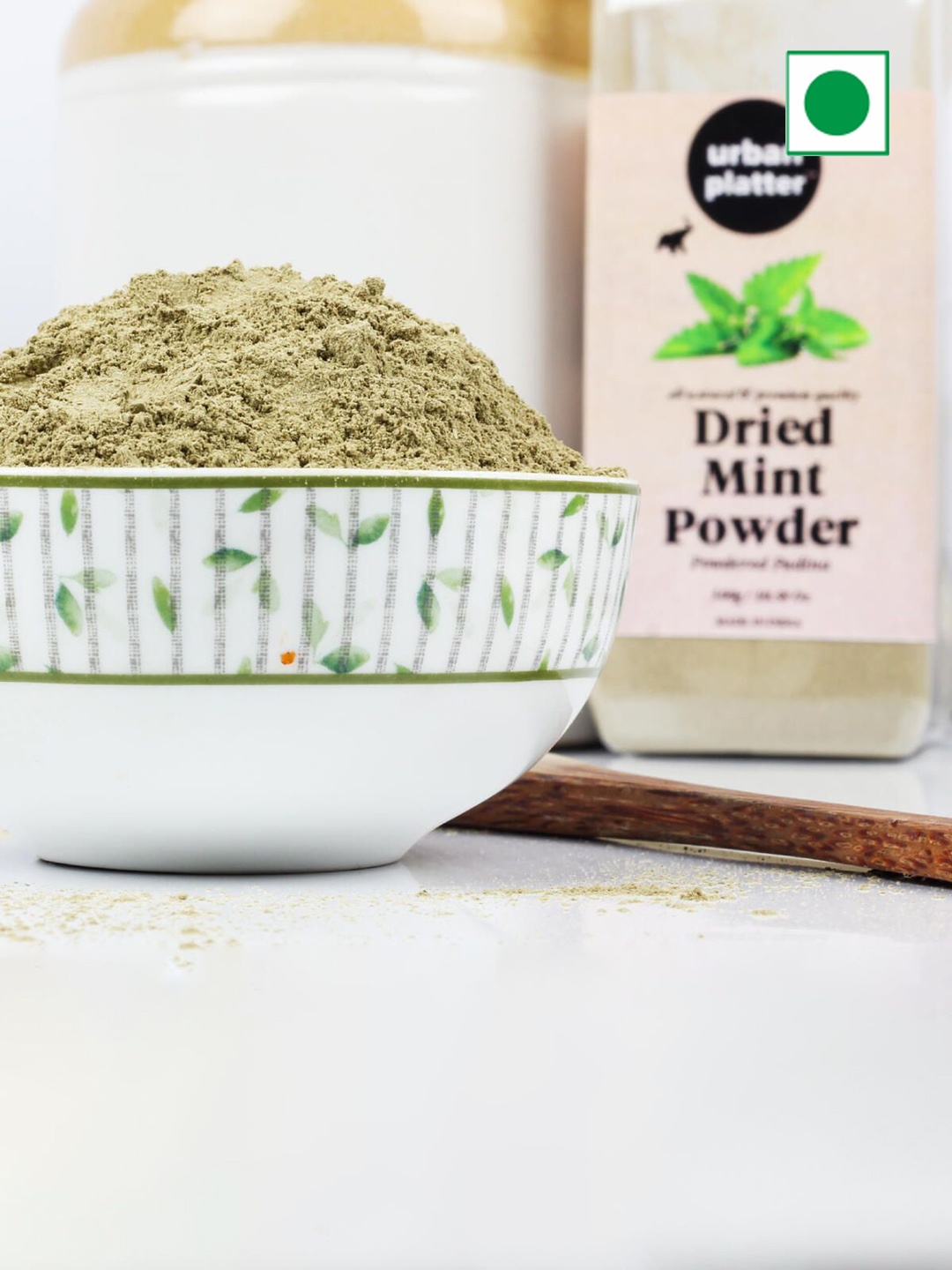 

URBAN PLATTER Dried Mint Pudina Powder 300g, Brown
