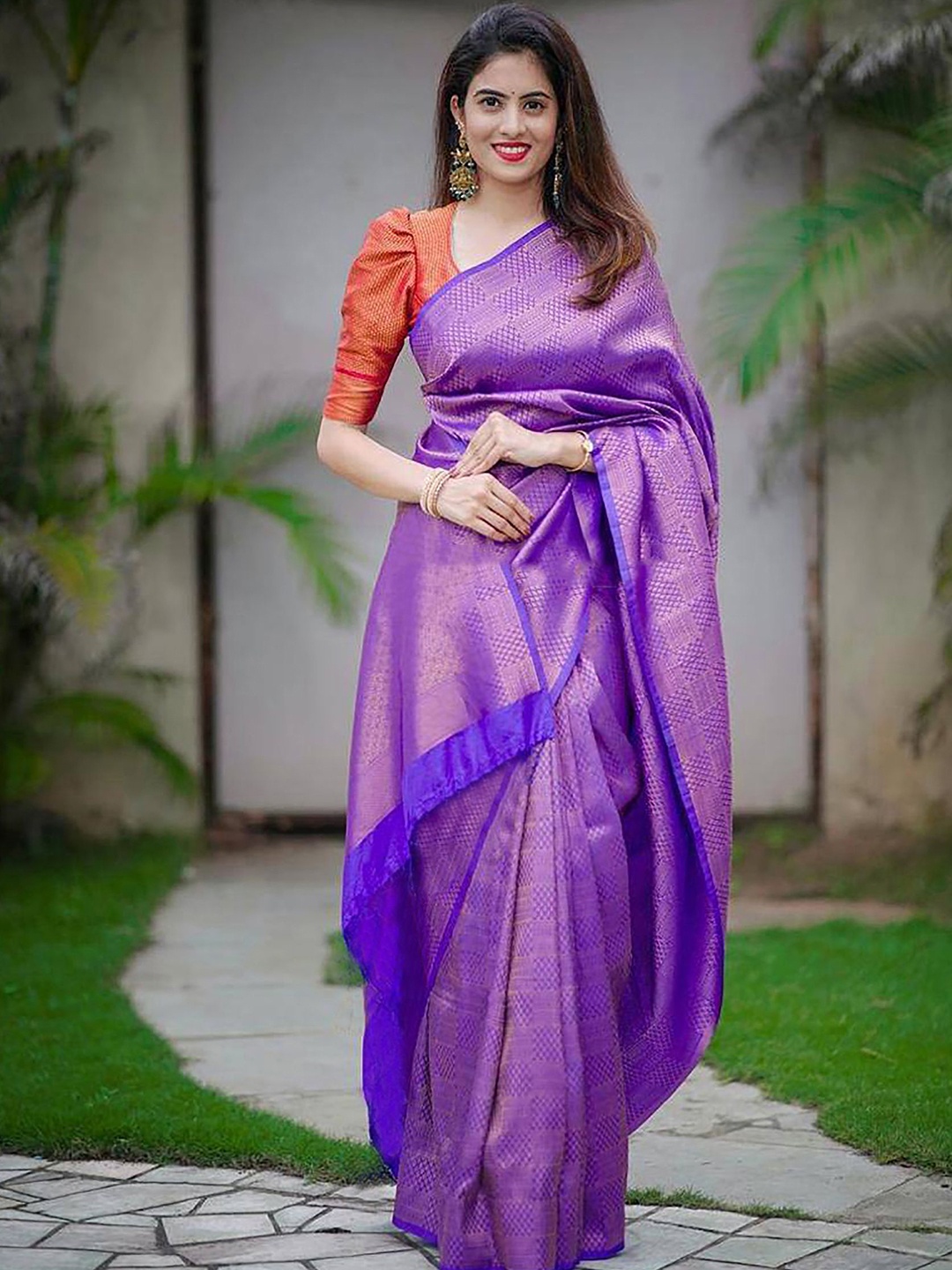 

KALINI Zari Woven Design Banarasi Saree, Blue