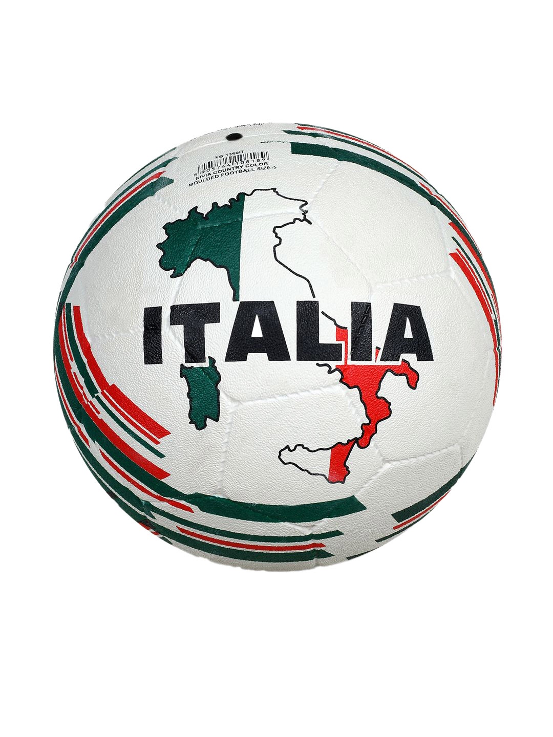 

NIVIA Country Colour (Italy) Rubber Moulded Football Size-5, White