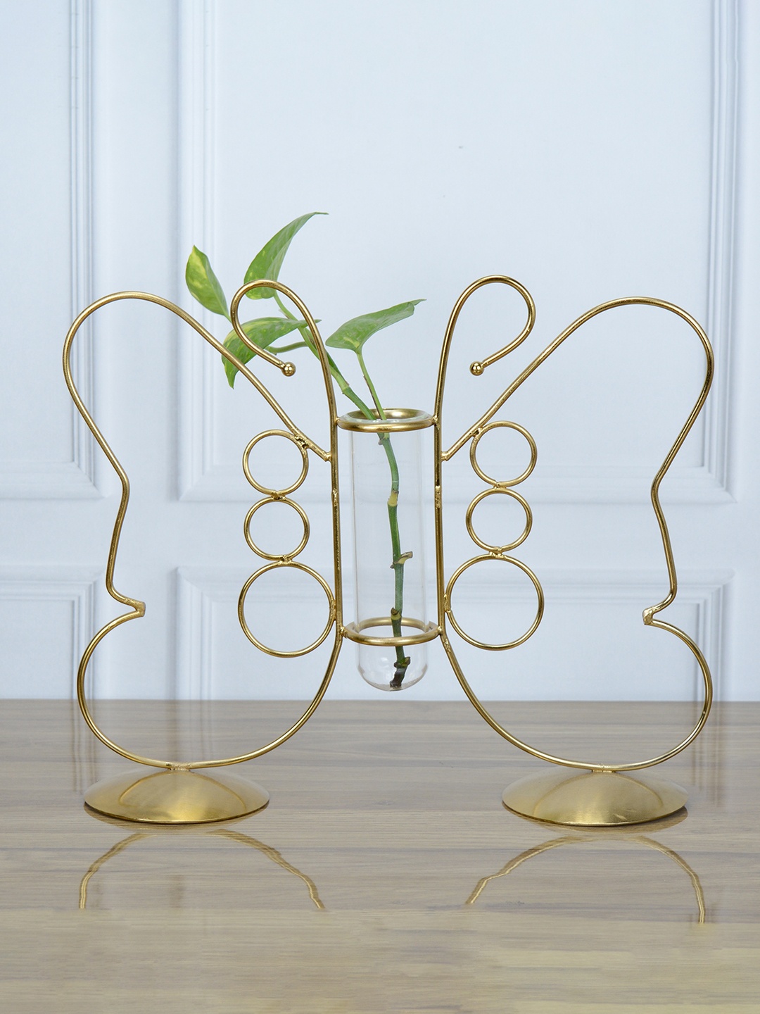 

Maison Modern Yellow Fluttering Test Tube Bud Vase Planter, Gold