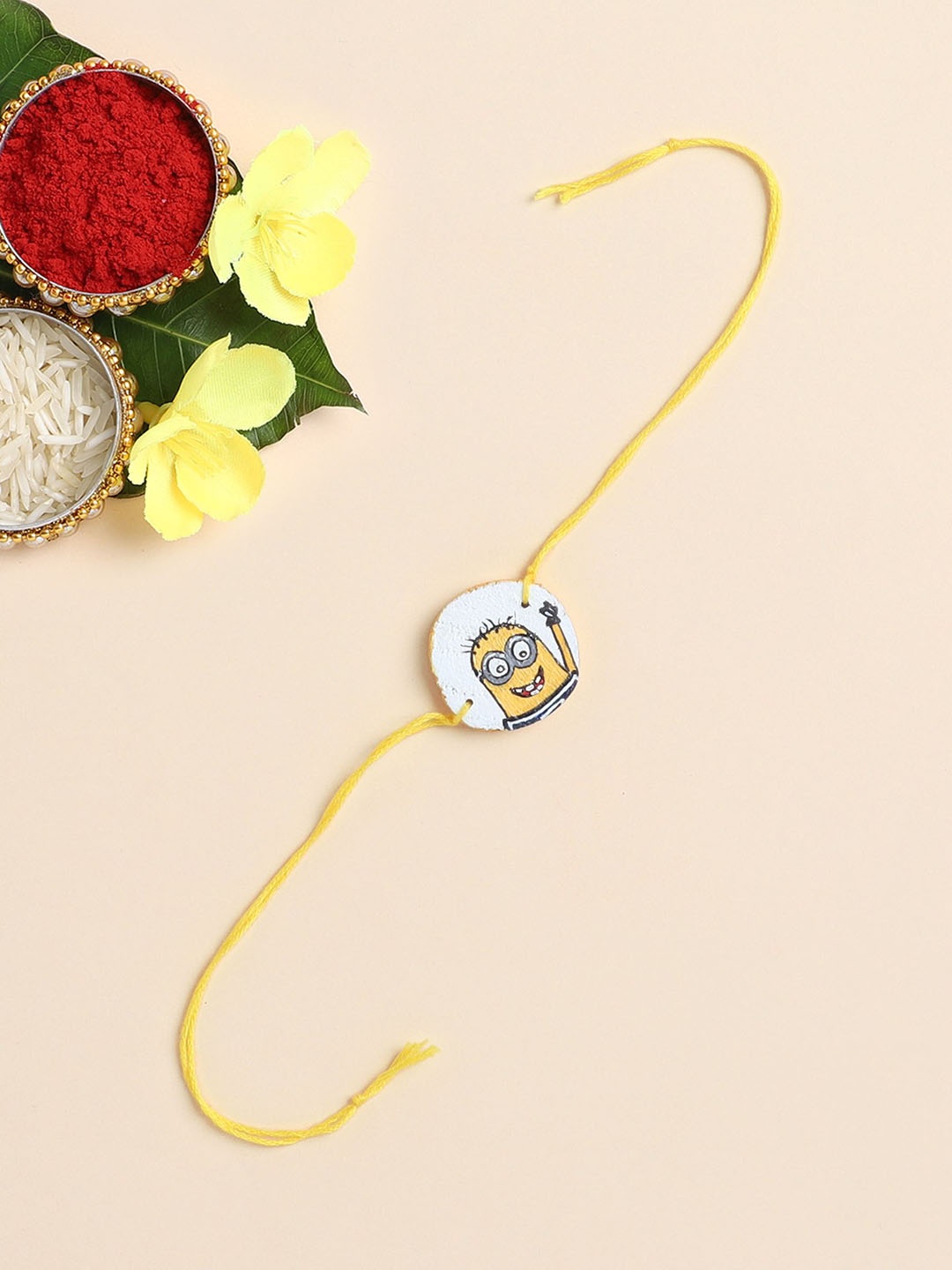 

The Magic Wand Printed Thread Rakhi, Yellow