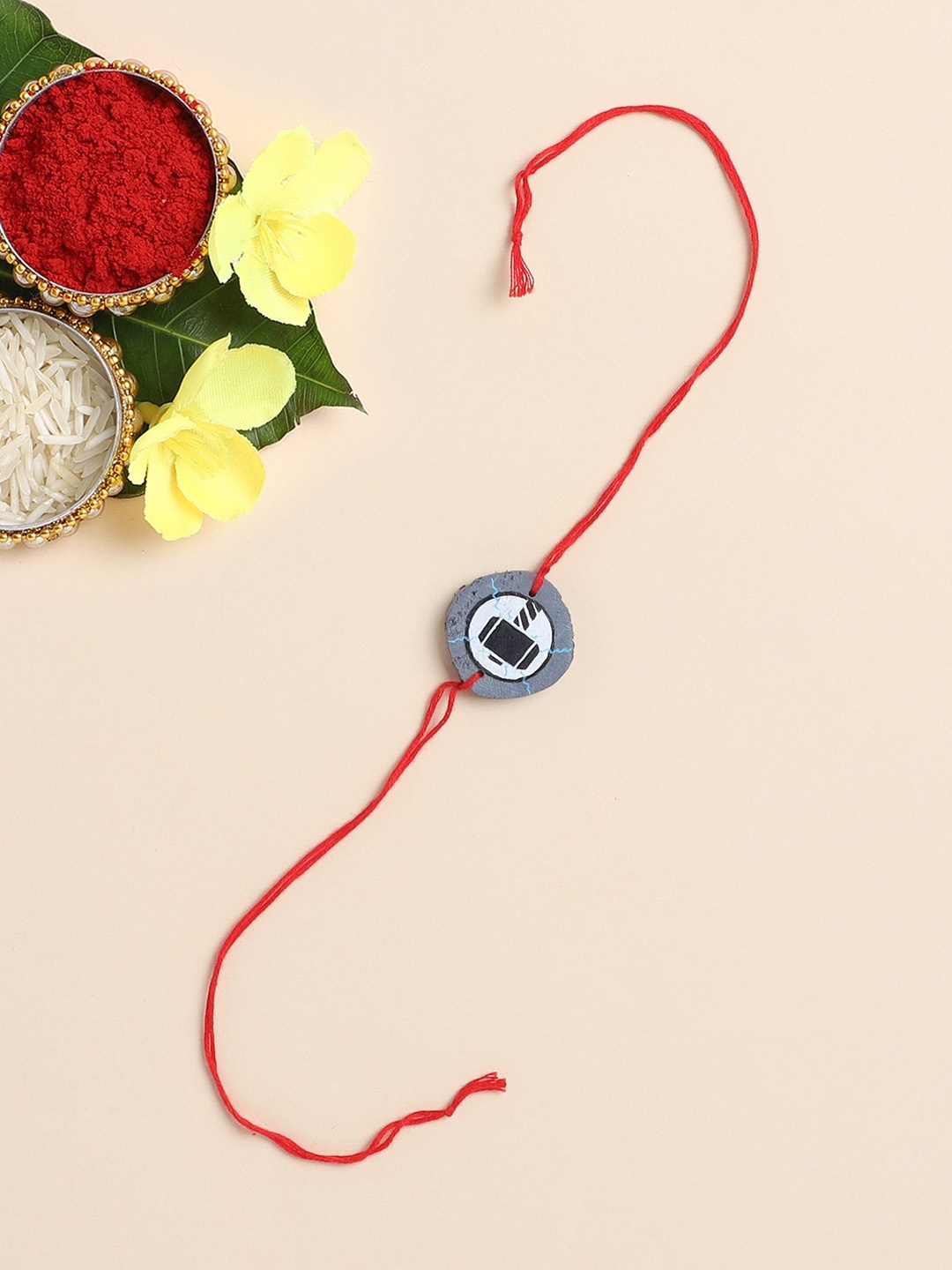 

The Magic Wand Printed Thread Rakhi, Grey