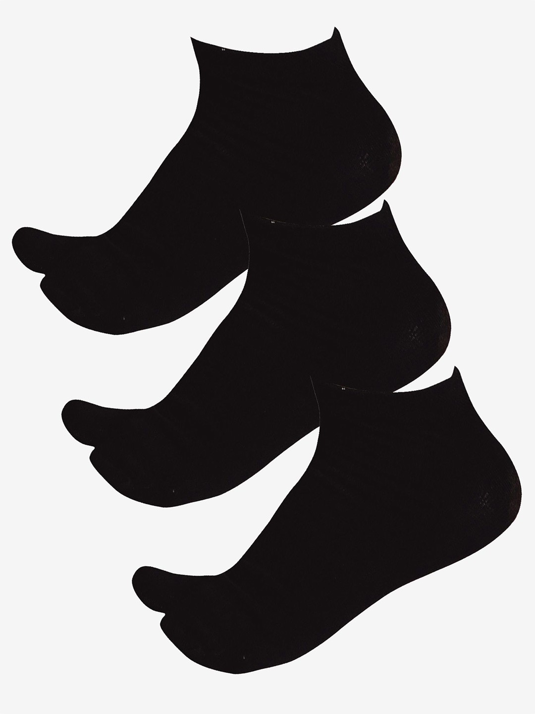 

Bodycare Women Pack Of 3 Cotton Ankle-Length Socks, Black