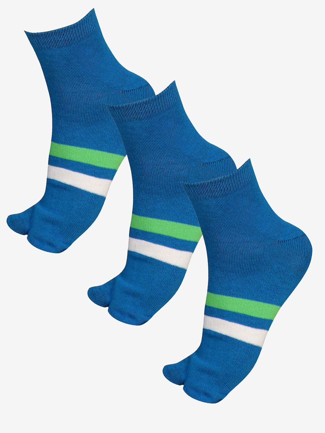 

Bodycare Pack Of 3 Ankle-Length Socks, Blue