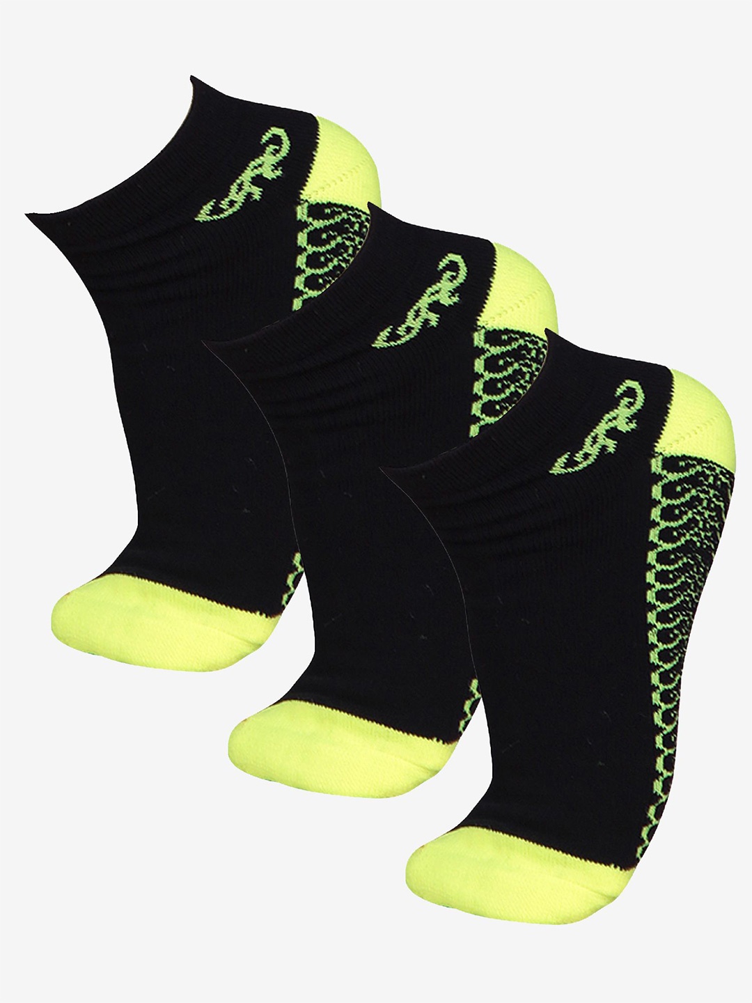 

Bodycare Women Pack Of 3 Cotton Ankle-Length Socks, Green