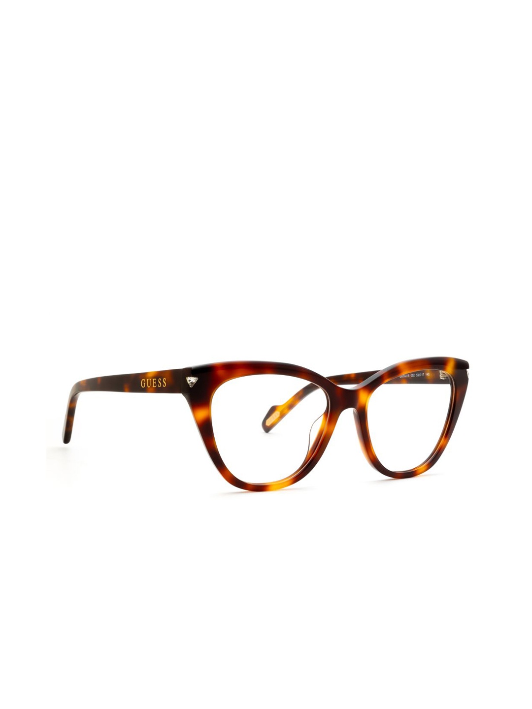 

GUESS Women Abstract Printed Full Rim Cateye Frames, Brown