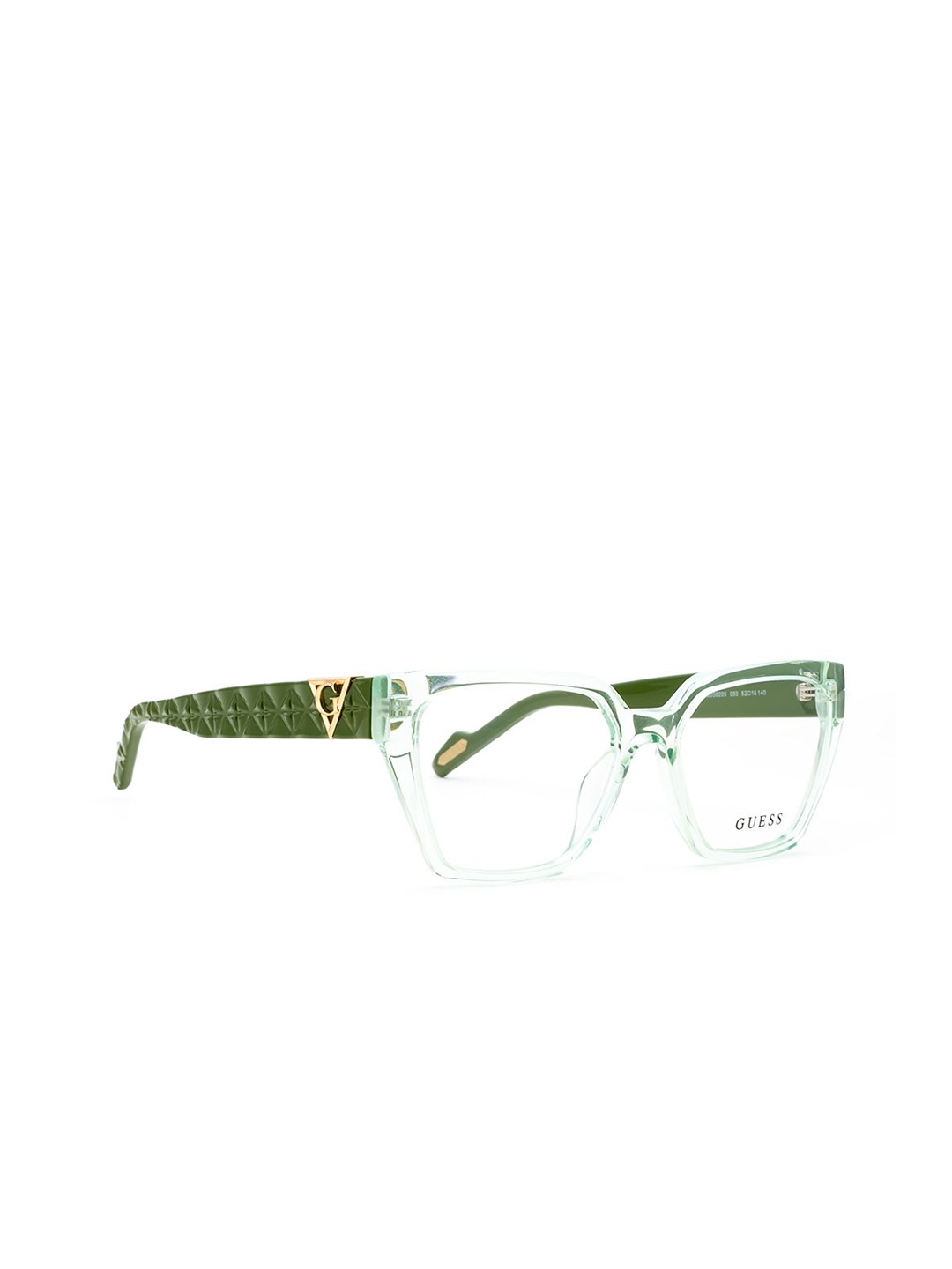 

GUESS Women Abstract Full Rim Square Frames, Green