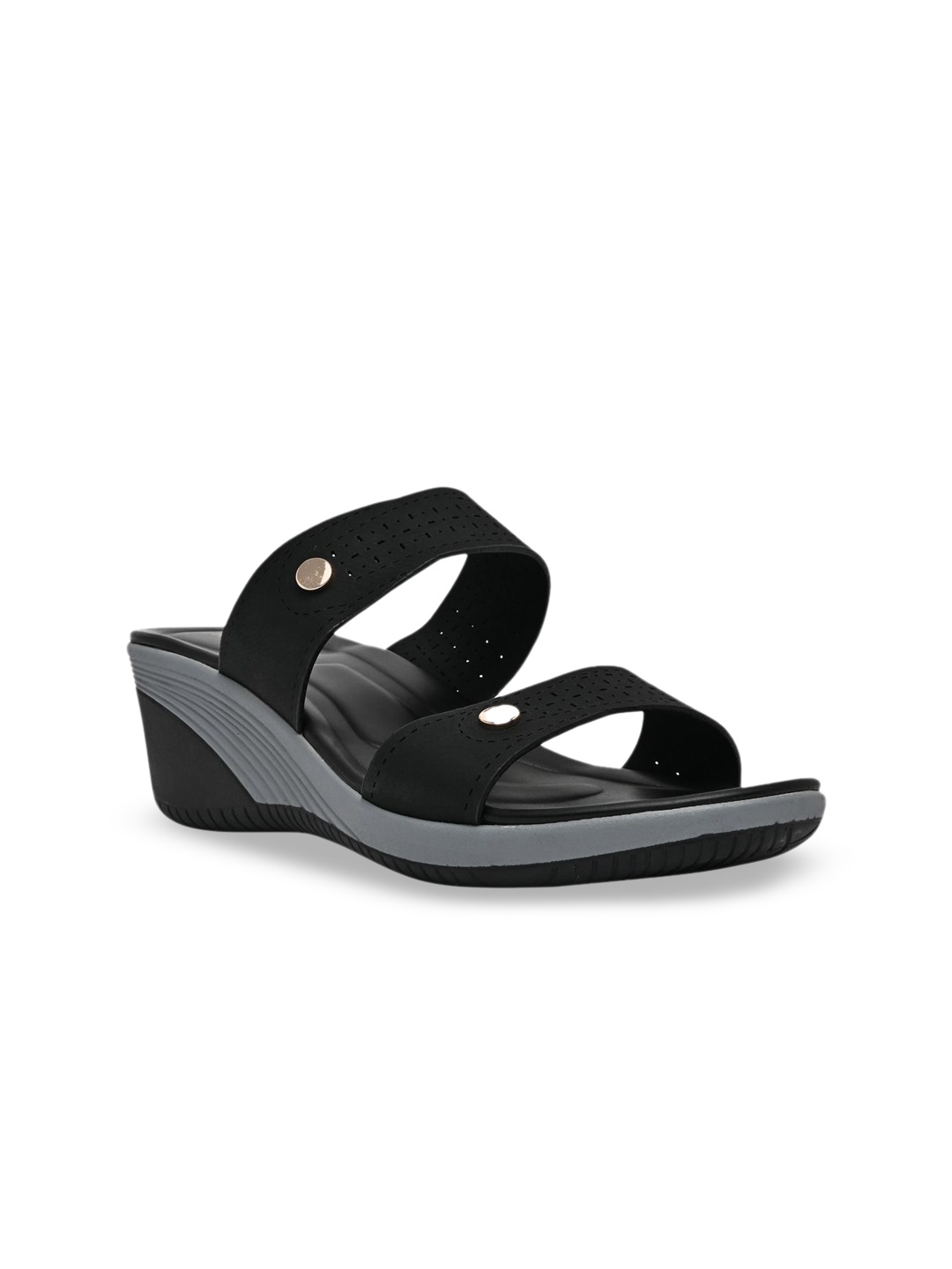 

Rocia Open Toe Wedges, Black