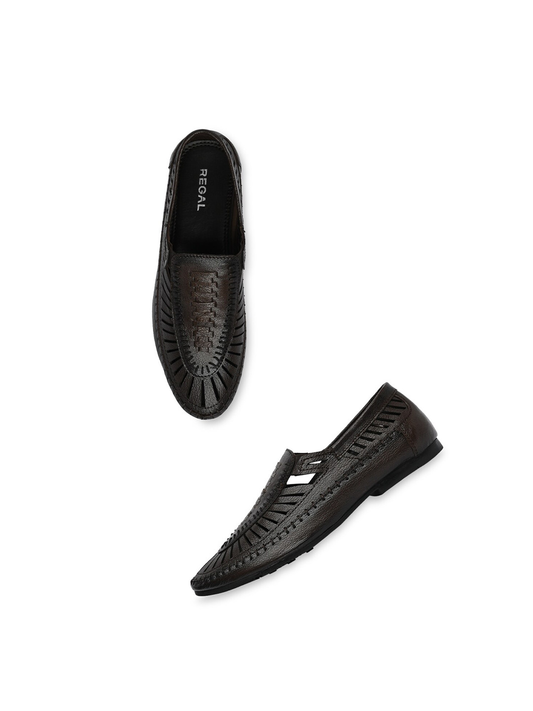

Regal Men Leather Shoe-Style Sandals, Brown