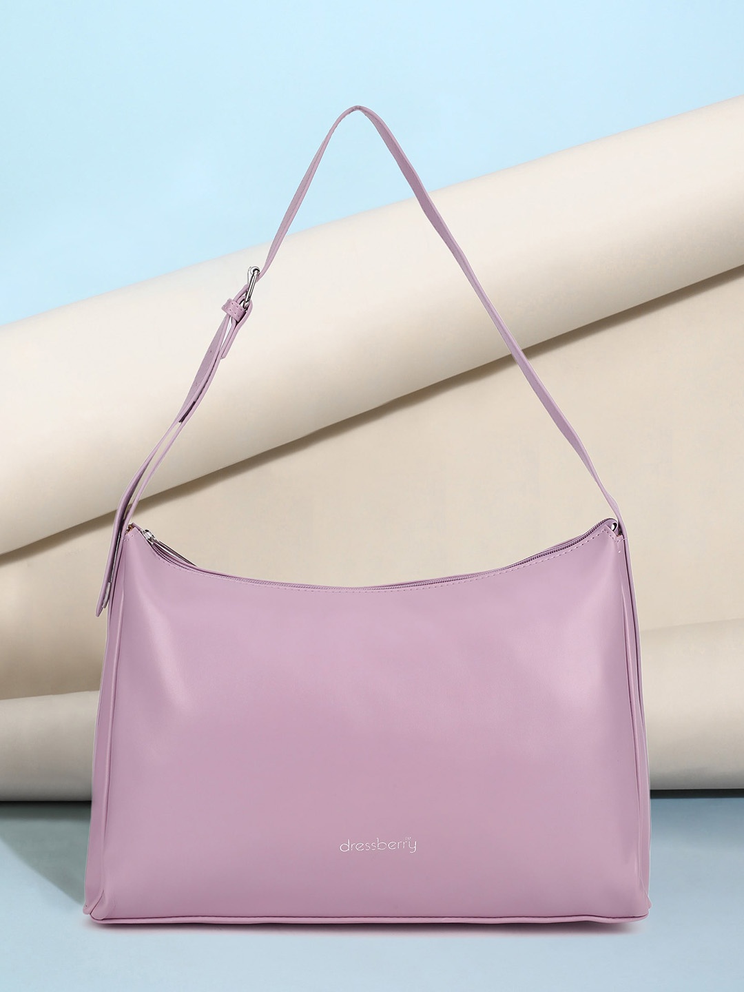 

DressBerry Oversized Structured Shoulder Bag, Purple