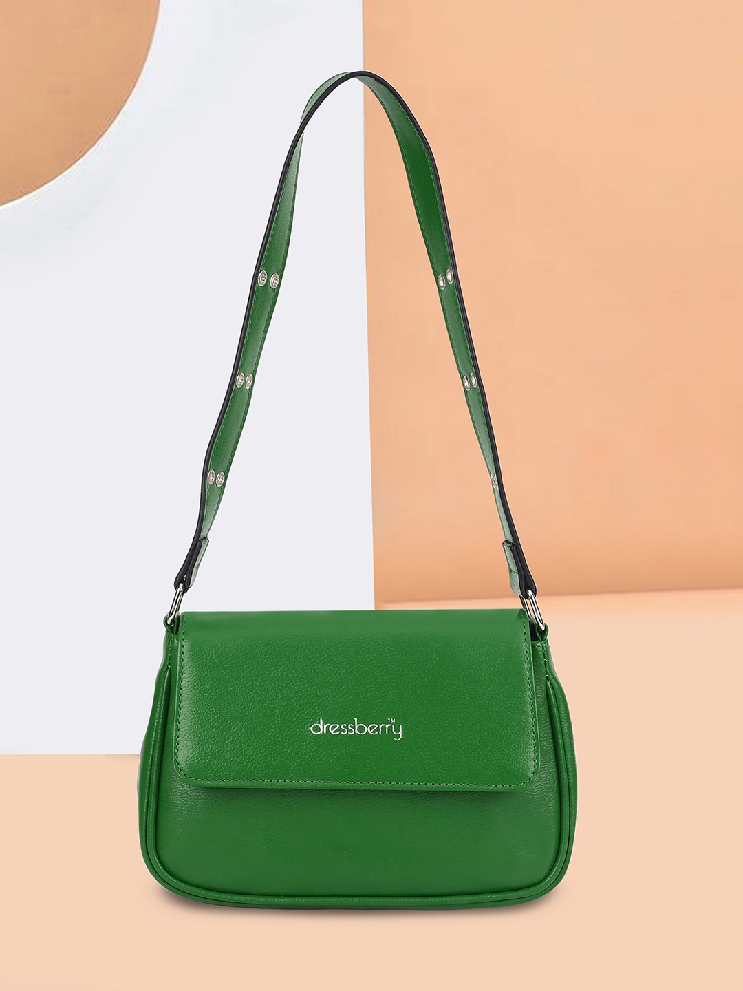 

DressBerry Structured Sling Bag, Green