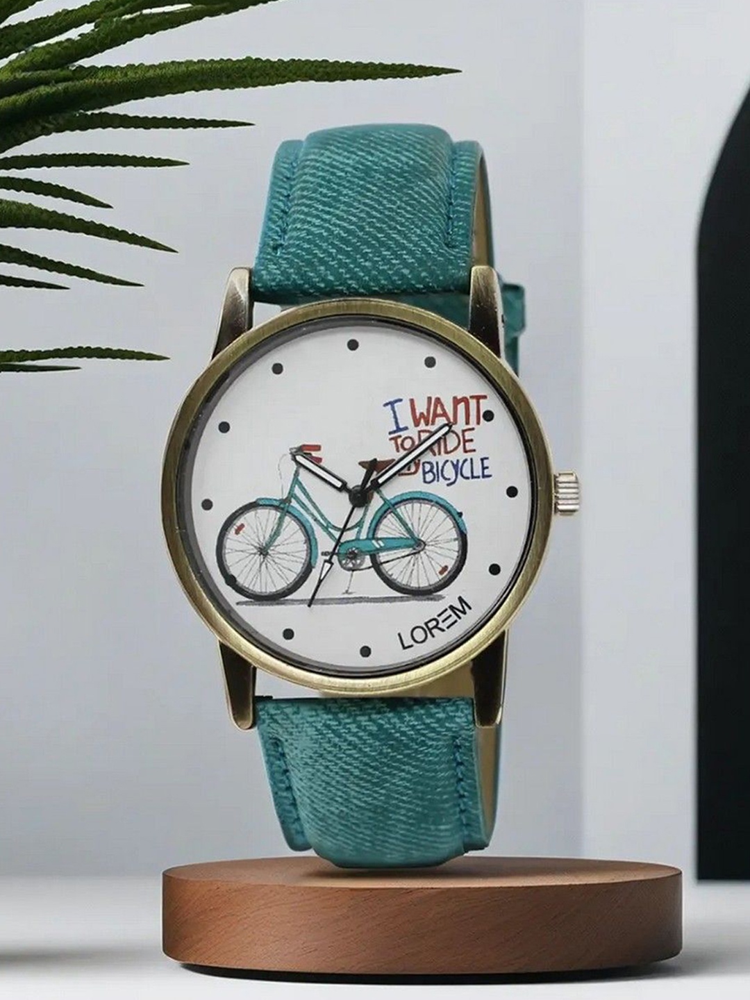 

LOREM Women Printed Dial & Straps Analogue Watch LR229-A, Green