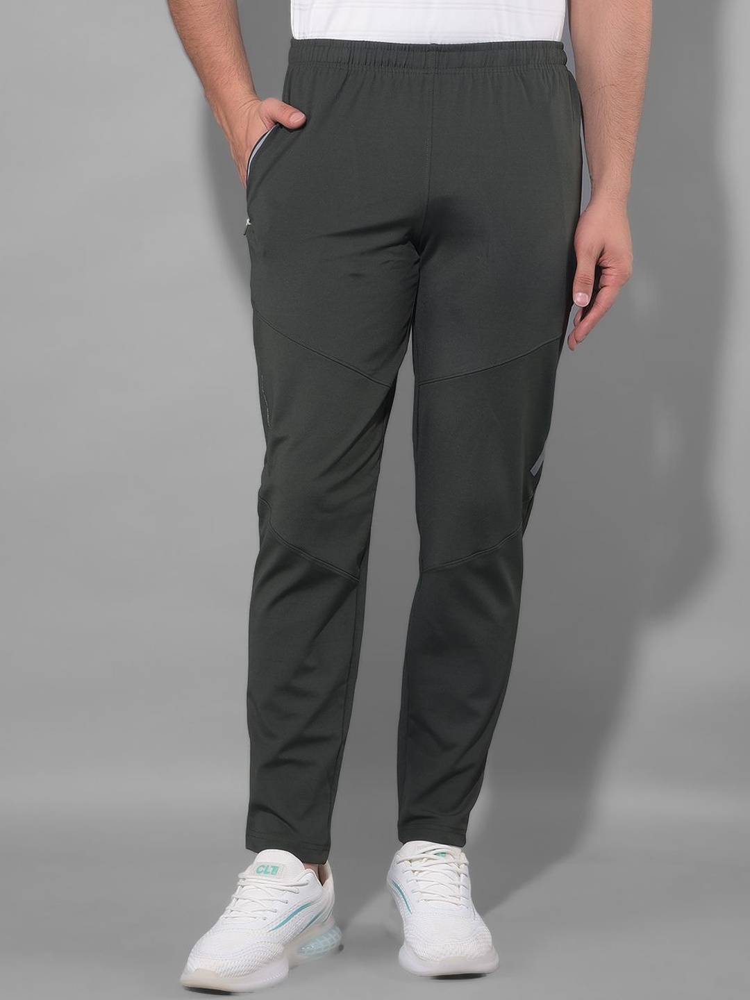 

COBB Men Cotton Mid Rise Track Pants, Green