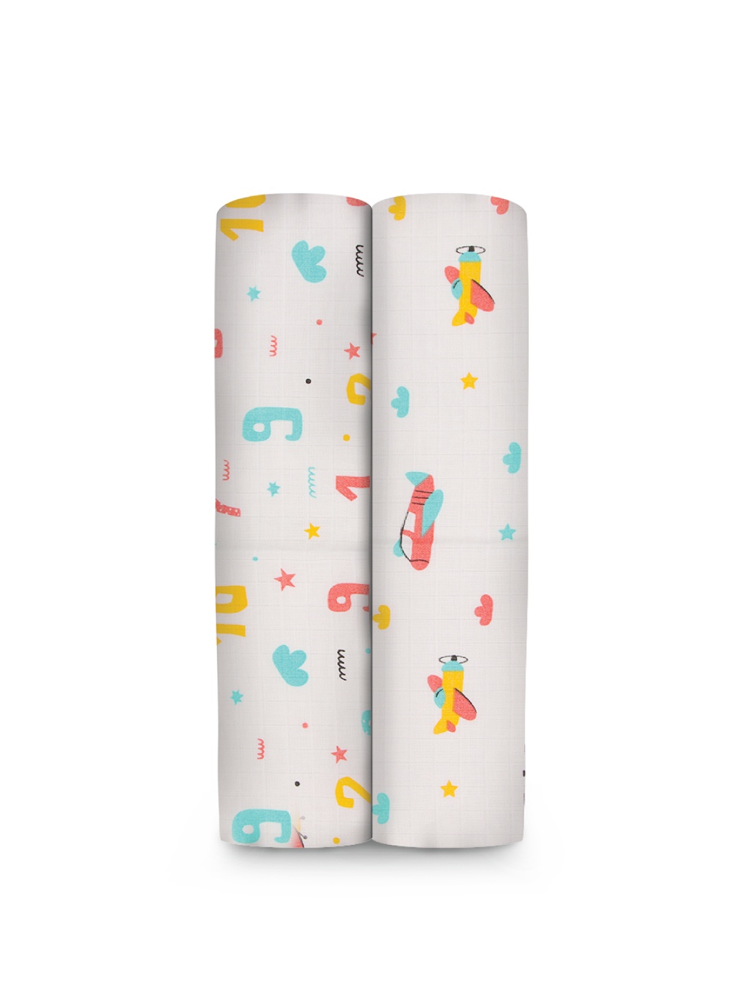 

A Toddler Thing White & Blue Printed Muslin Swaddle - Air Hopper