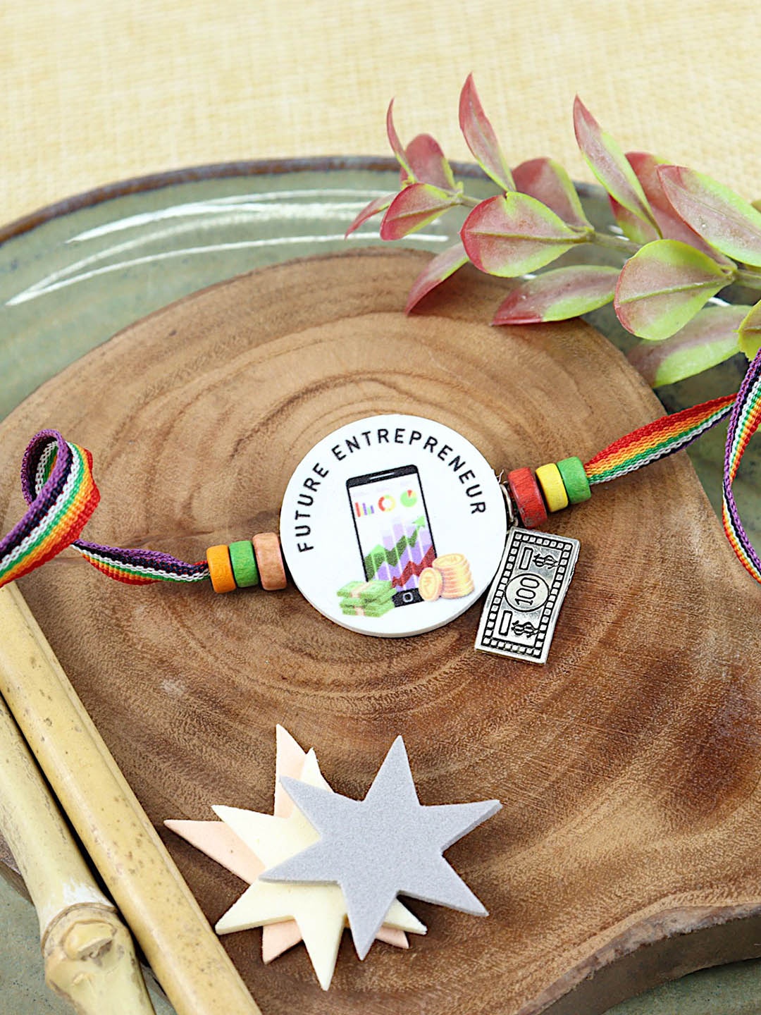 

Asthetika Future Entrepreneur Rakhi with Roli Chawal, White