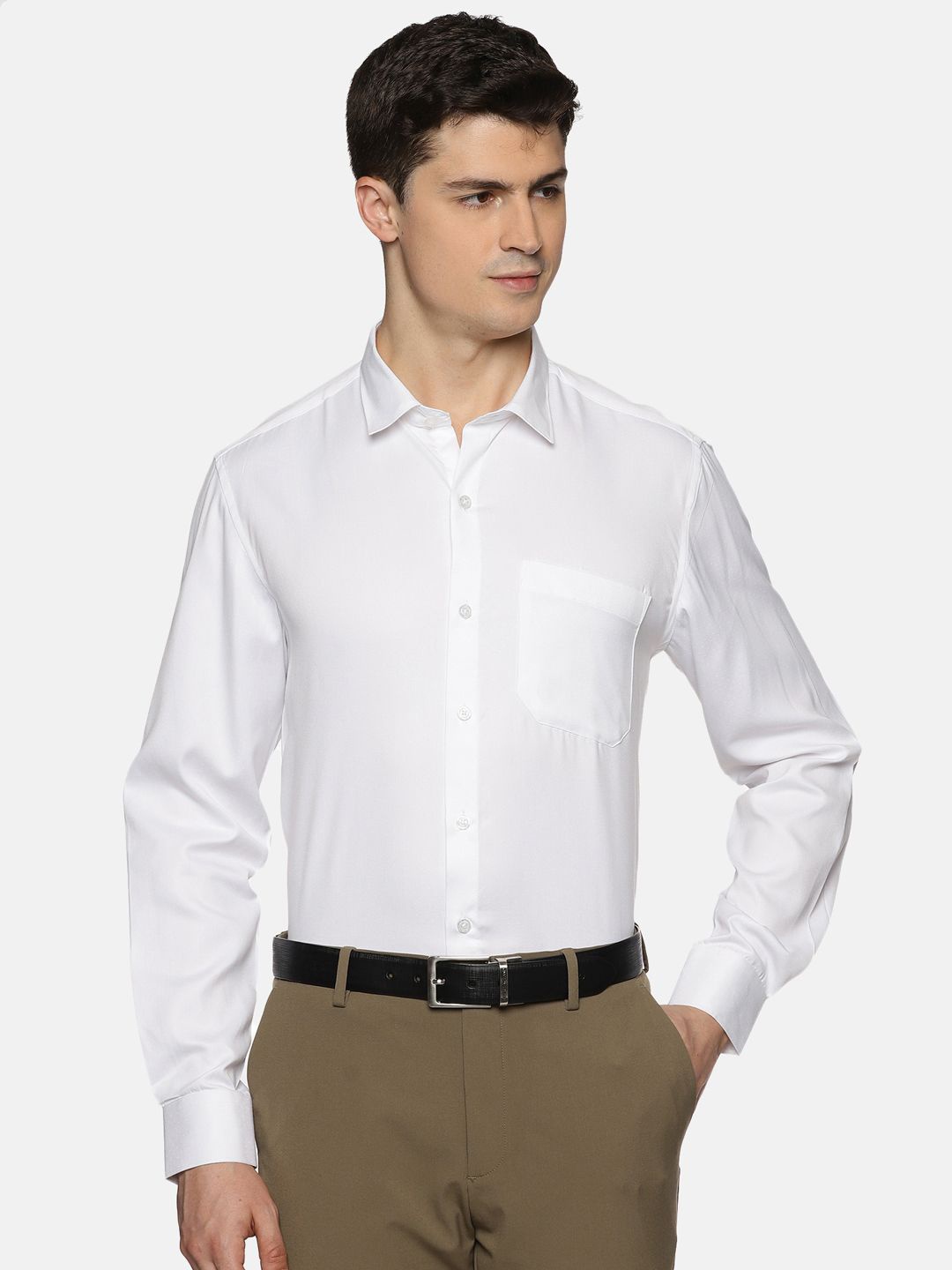 

THE FORMAL CLUB Men Relaxed Opaque Formal Shirt, White