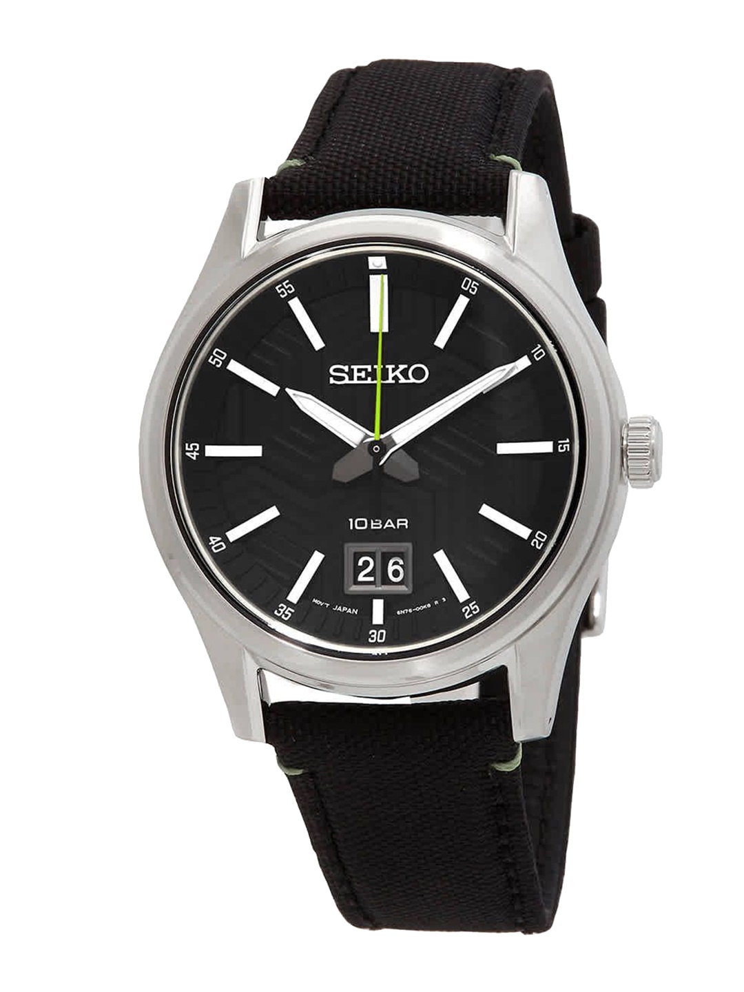 

SEIKO Men Printed Dial & Straps Analogue Motion Powered Watch SUR517P1-01, Black