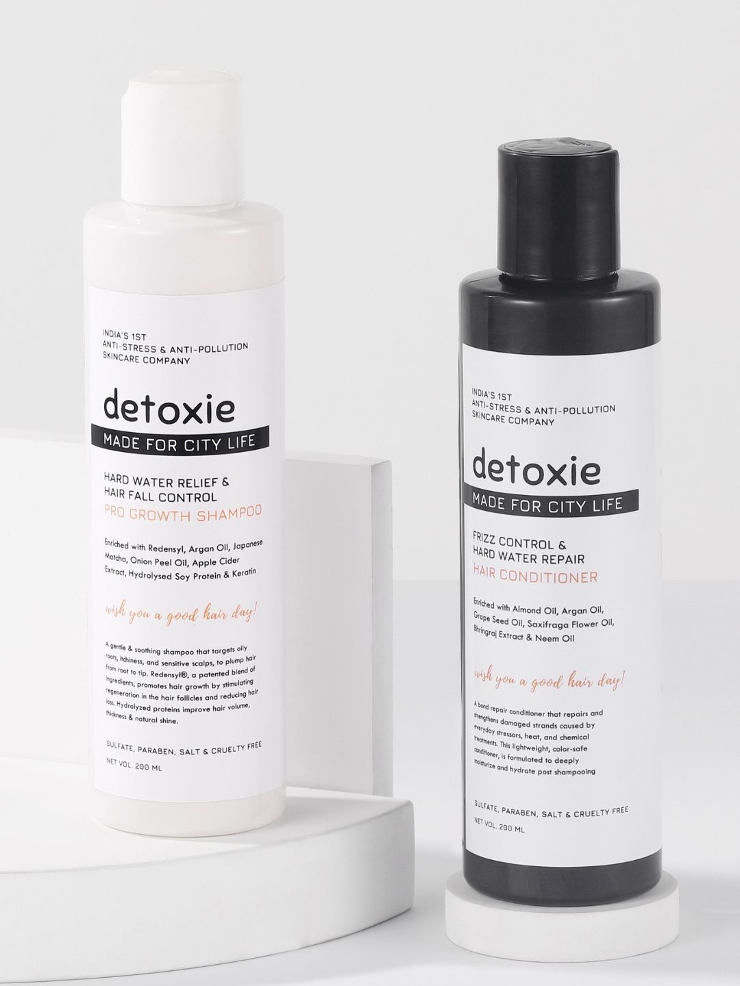 

Detoxie Hard Water Repair Shampoo & Conditioner - 200ml Each, Multi
