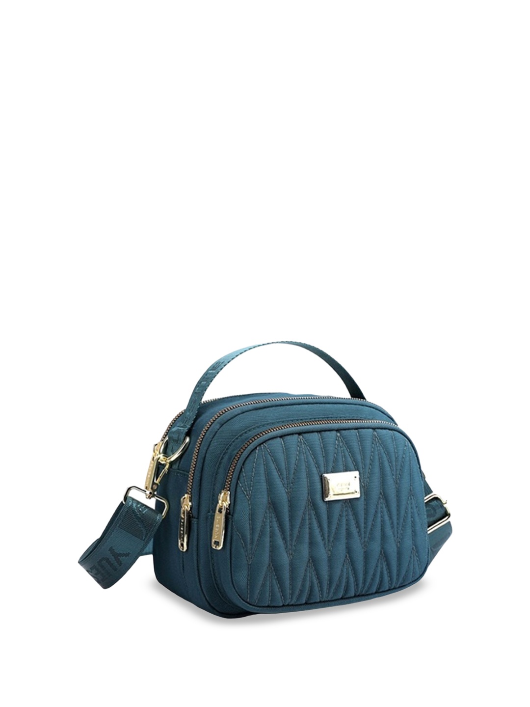 

Diva Dale Structured Handheld Bag with Quilted, Green