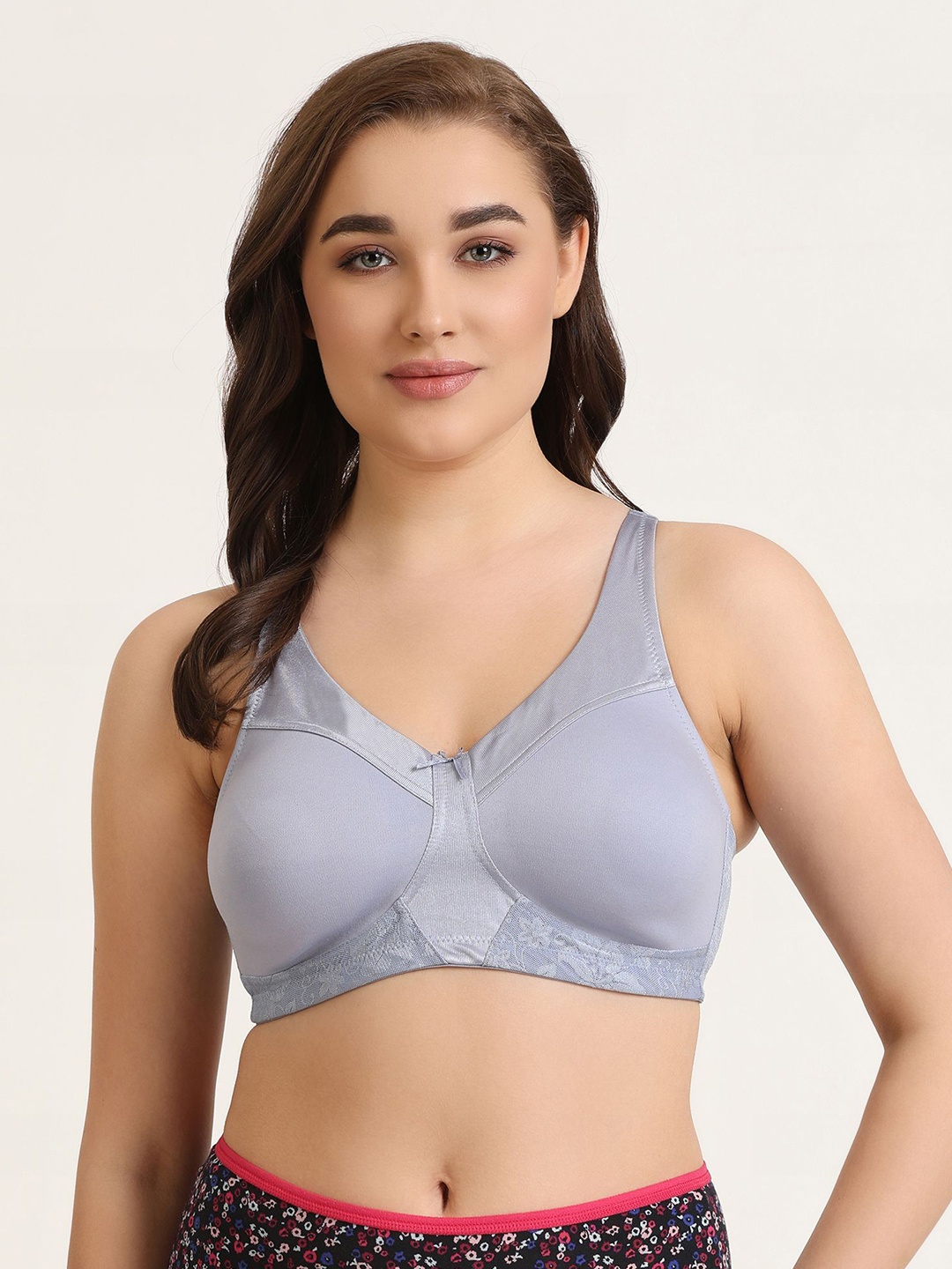 

DressBerry Bra Full Coverage Non Padded Everyday Bra-360 Degree Support, Blue