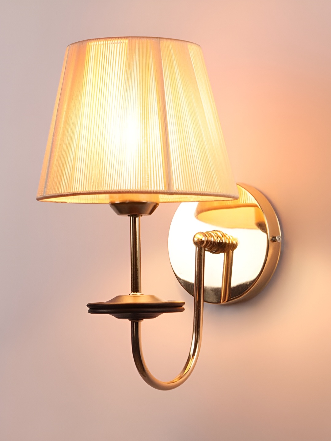 

CORAL TREE Beige & White Metal Frustum Shaped Wall Lamp