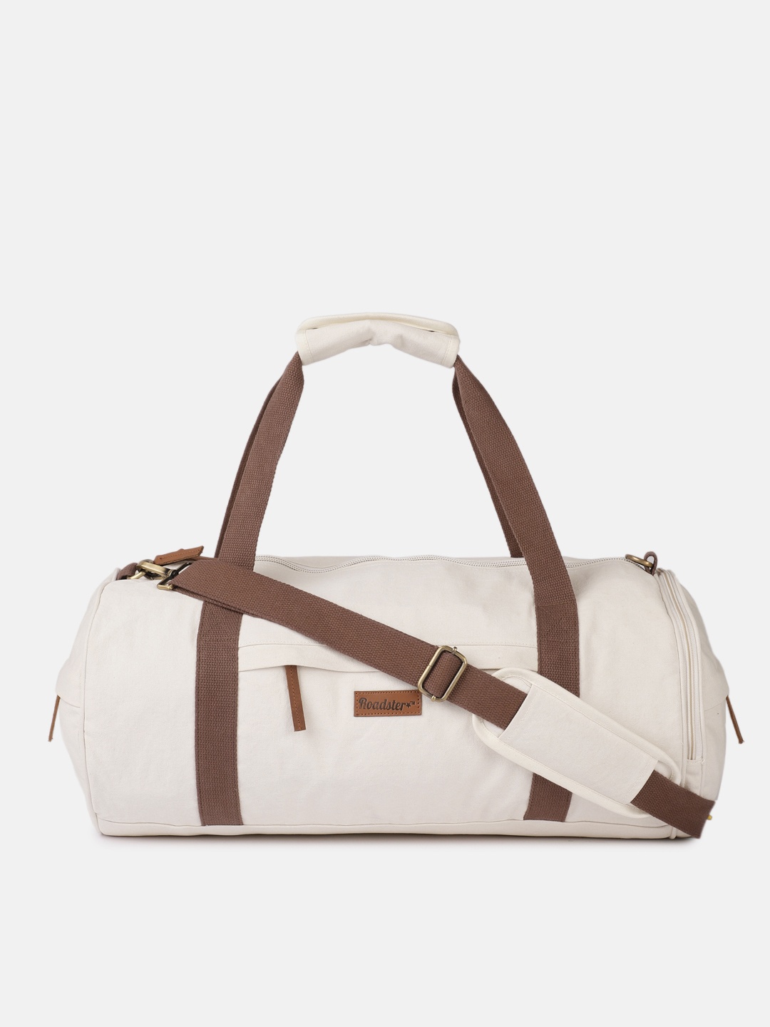 

Roadster Women Solid Weekender Bag, Cream