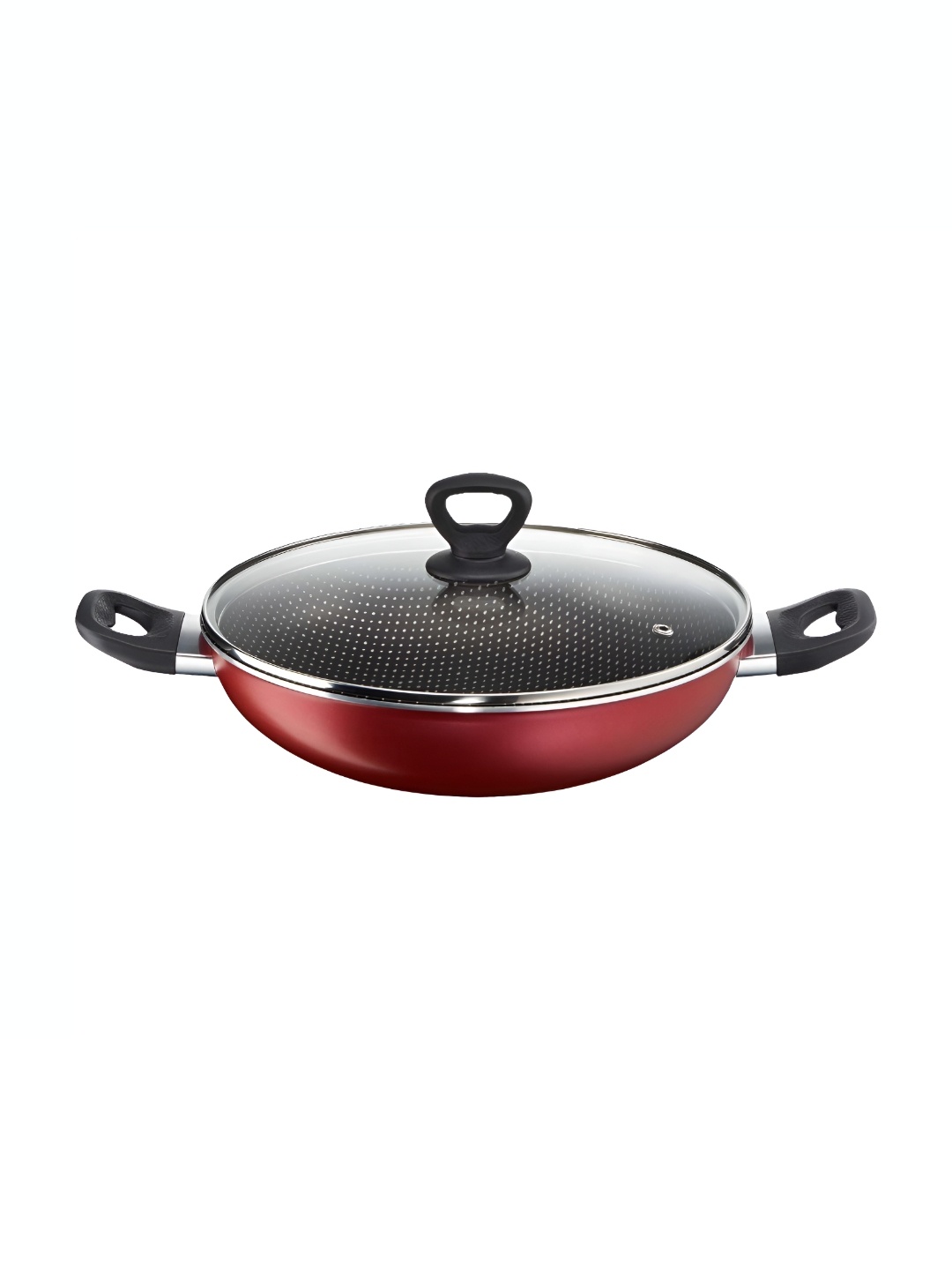 

Tefal Simply Chef Red & Black Non-Stick Kadhai With Lid 2.7 L