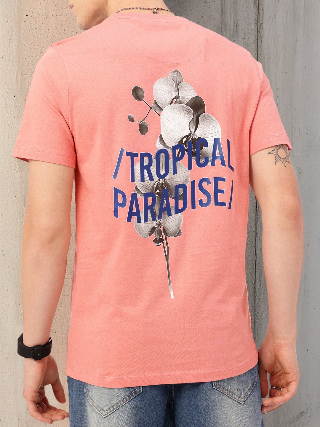 

Kook N Keech Getaway Tropical Paradise Printed T-shirt, Rose