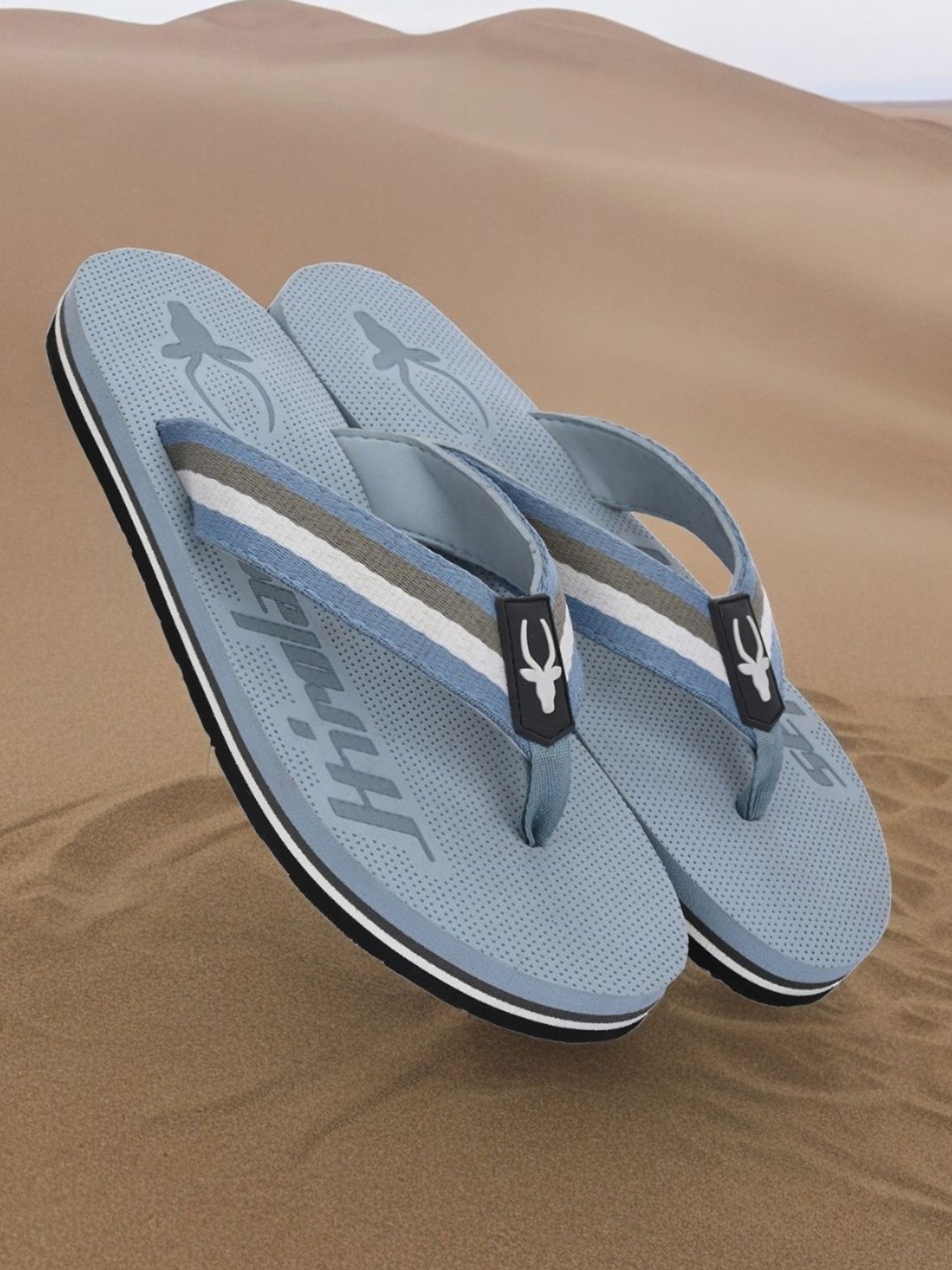 

HIROLAS Men Lightweight Thong Flip-Flops, Blue