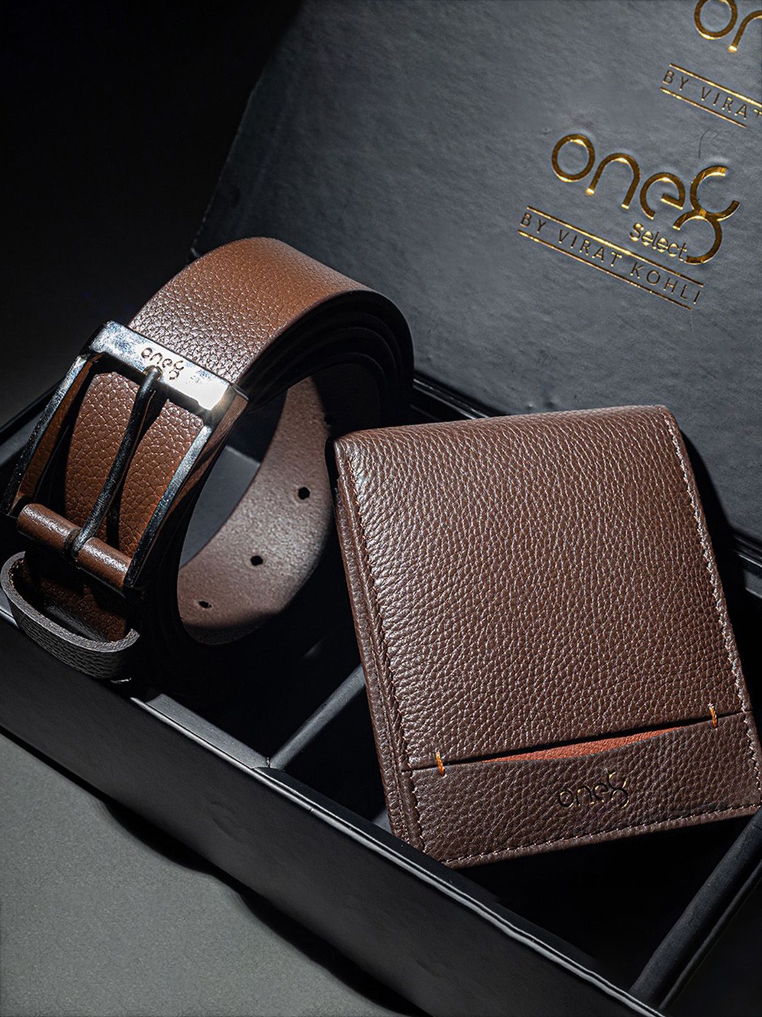 

One8 Men Accessory Gift Set, Brown