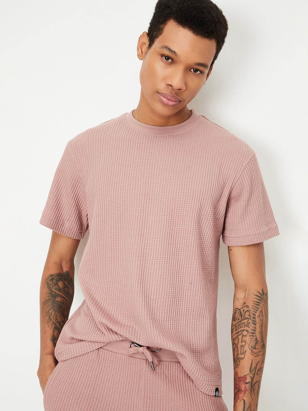 

max Round Neck Lounge T-Shirt, Pink