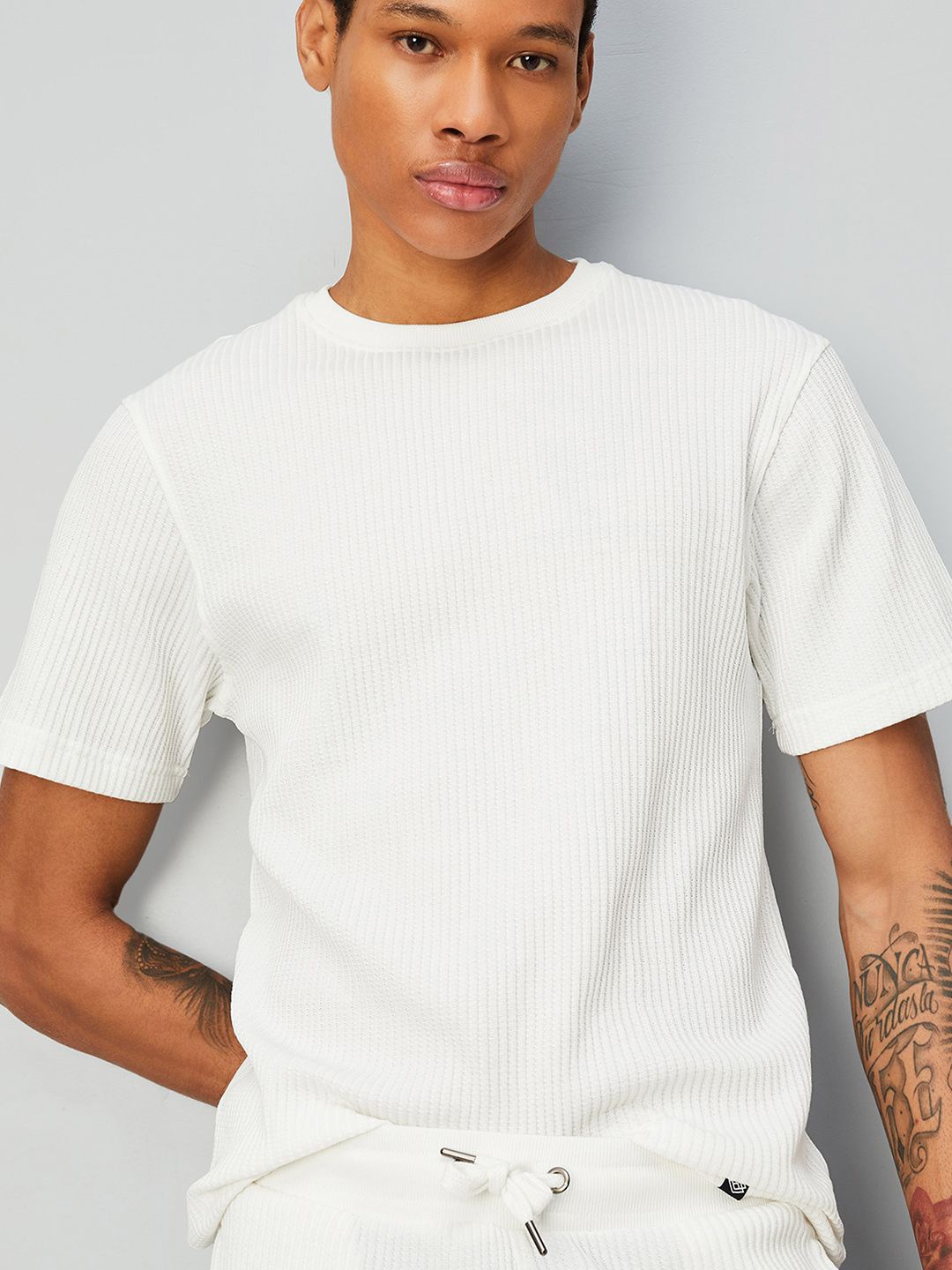 

max Round Neck Lounge T-Shirt, White