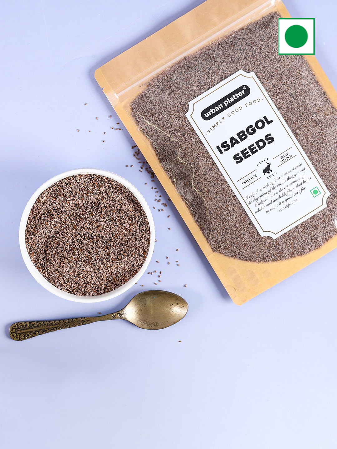 

URBAN PLATTER Isabgol Seeds -400g, Beige