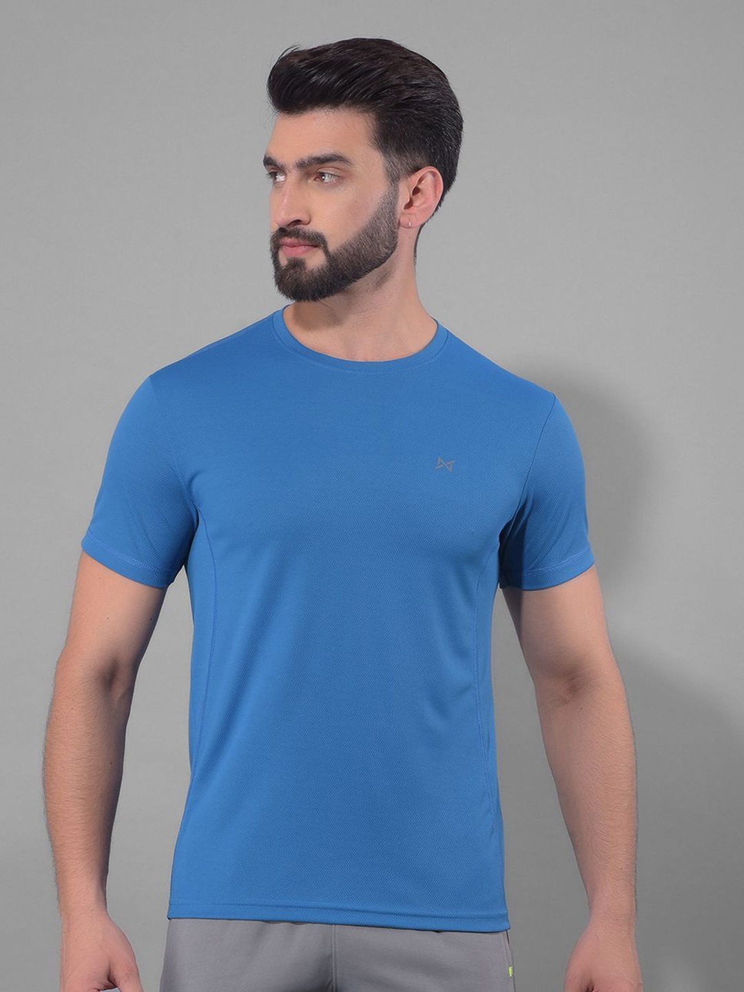 

Force NXT Men Anti Odour Solid Round Neck Sleeveless Training or Gym T-shirt, Blue