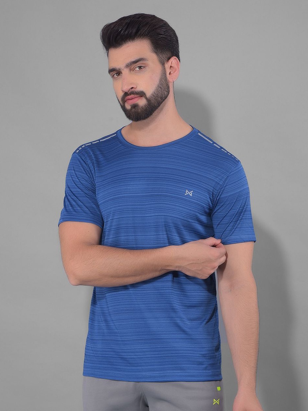 

Force NXT Men Anti Odour Solid Round Neck Sleeveless Training or Gym T-shirt, Blue