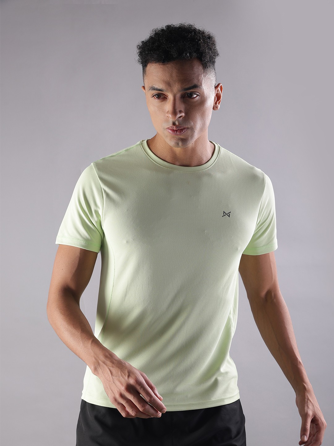 

Force NXT Men Anti Odour Solid Round Neck Training or Gym T-shirt, White